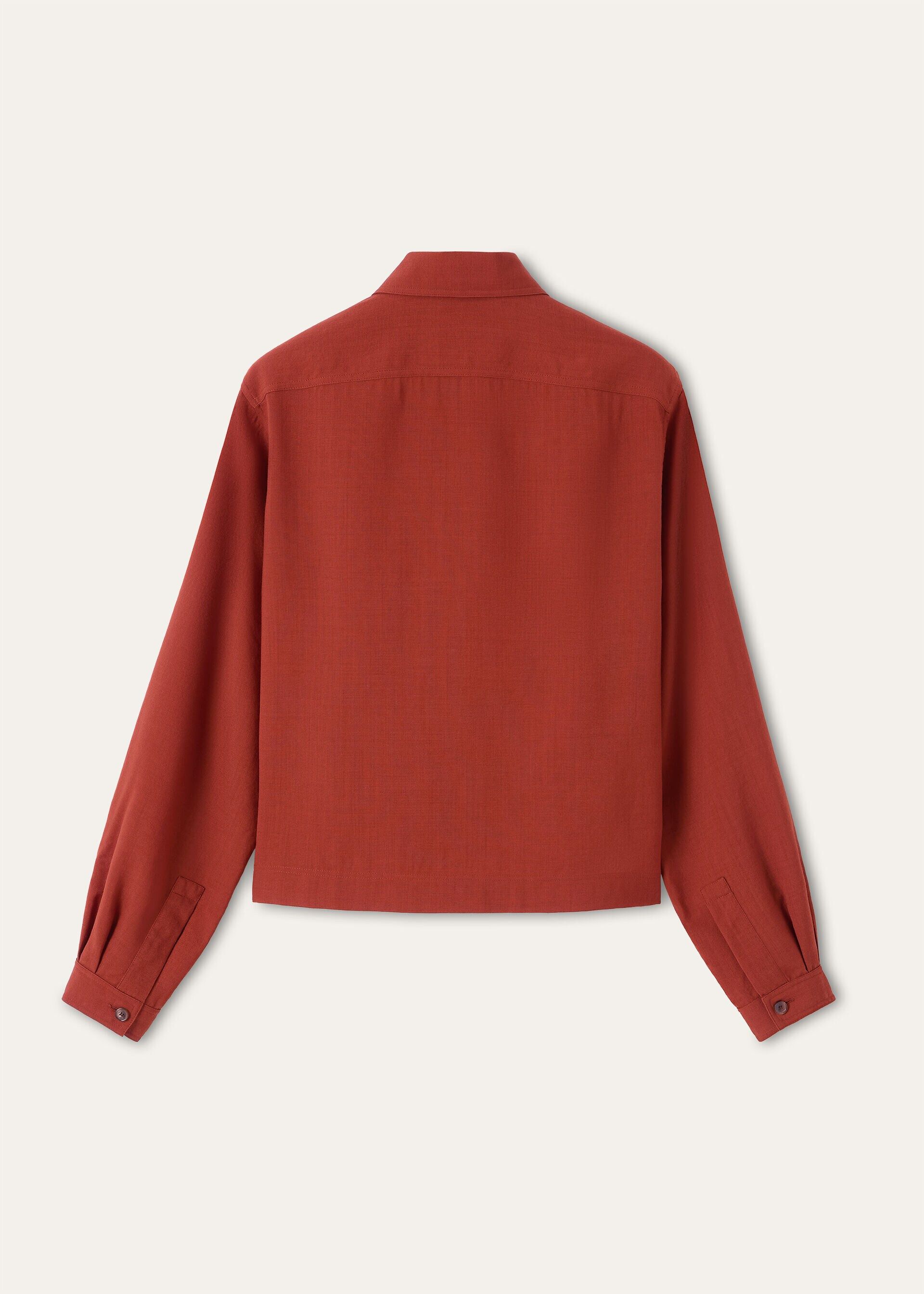 Loro Piana os11x0426 FAQ5856 Ida Shirt in Dry Roses Size S / US 4 / IT 40 - 6 Thumbnail