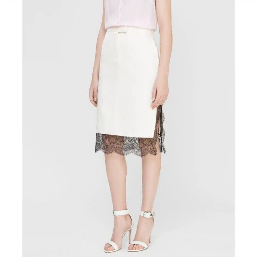 Tom Ford o1sndg0825 GC5399 Classic Skirt in White Size 26" / US 2 / IT 38 - 3 Thumbnail