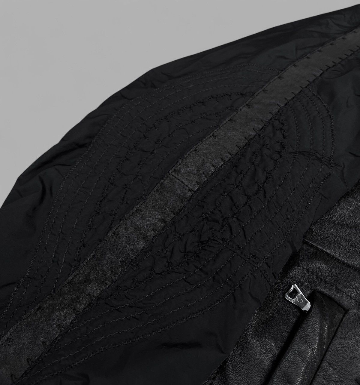 Handmade 🔥Rare KAPRAUN Hand Made Leather Nylon Jacket Y2K Size US L / EU 52-54 / 3 - 11 Thumbnail
