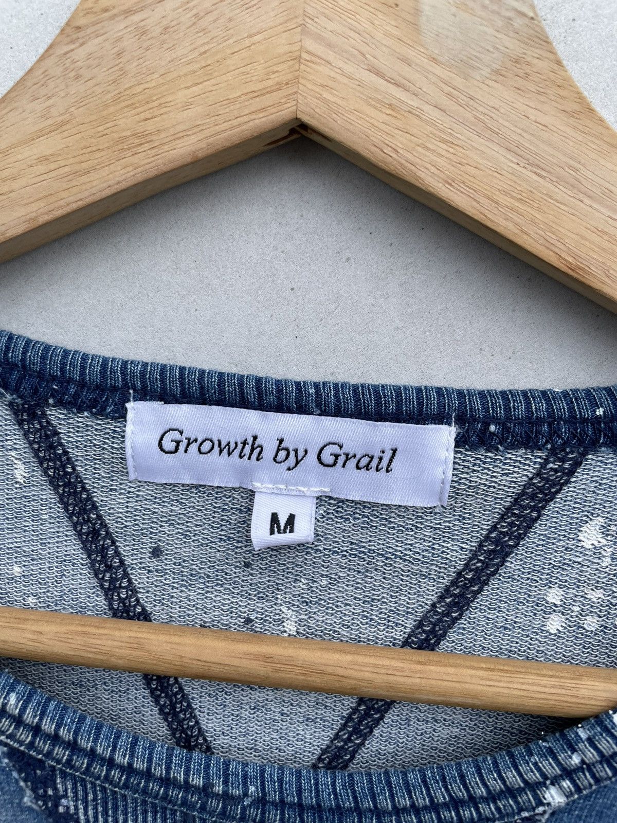 Japanese Brand RARE🔥 Splatter Washed Blue Sweatshirt Growth By Grail Size US S / EU 44-46 / 1 - 5 Thumbnail