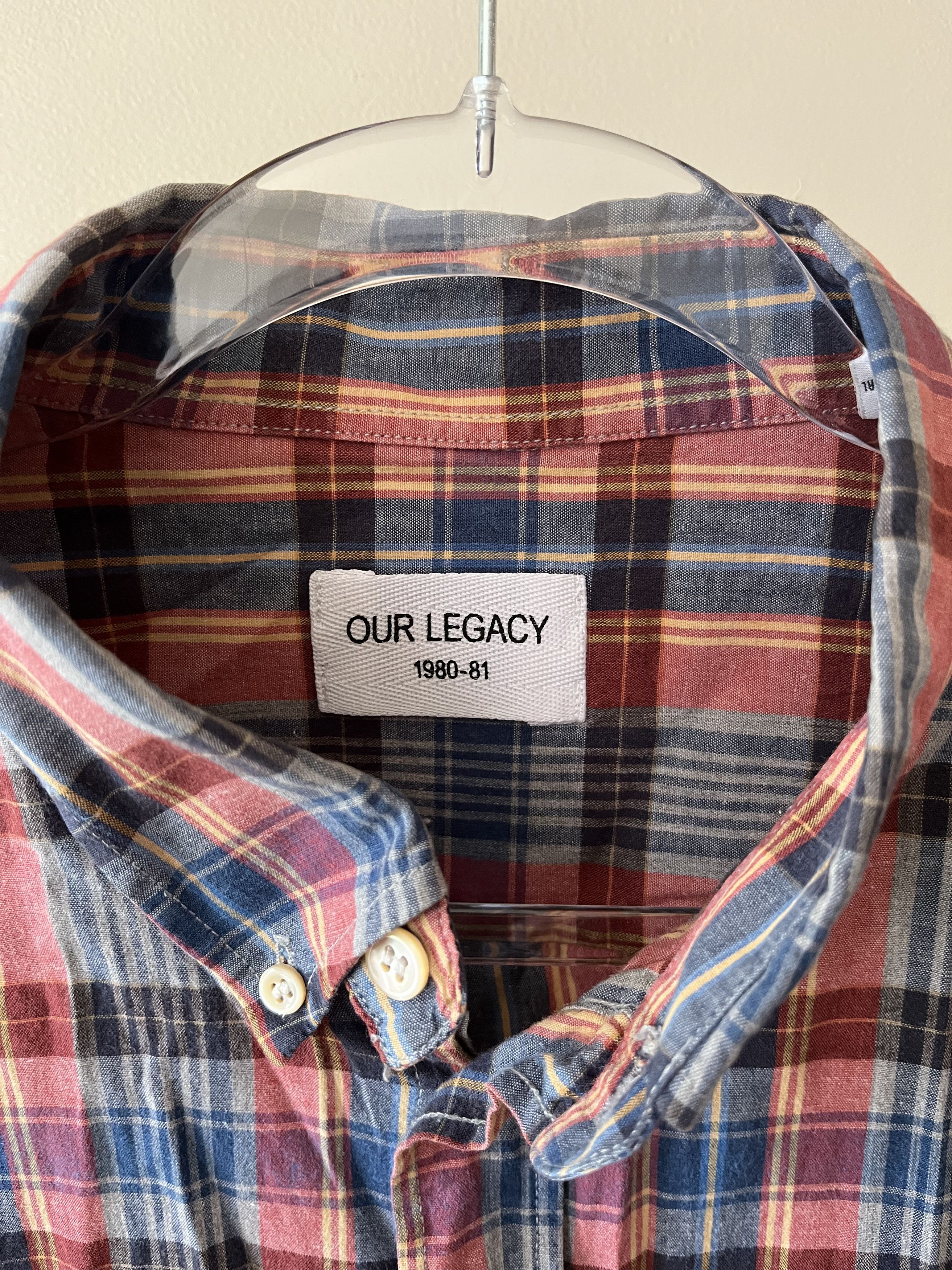 Our Legacy Our Legacy plaid button down Size US L / EU 52-54 / 3 - 3 Thumbnail