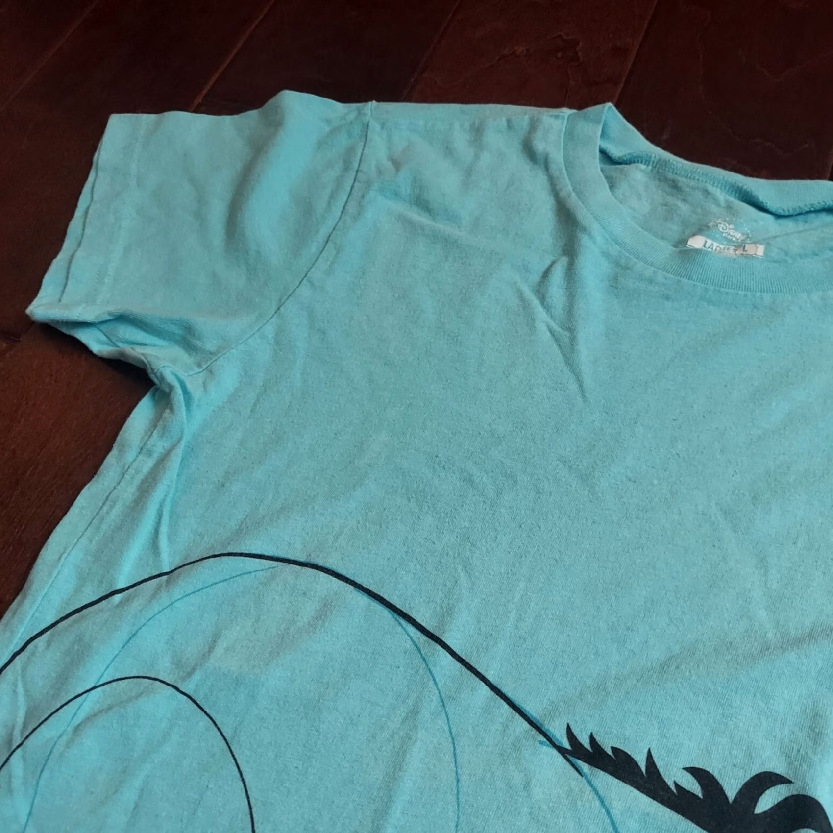 Disney Disney Women's T-Shirt Blue Short Sleeve Winnie The Pooh Eeyore Print Sz L Shirt Adult Regular 100% Cotton Casual 90s Classic Disney Store Size L / US 10 / IT 46 - 6 Thumbnail