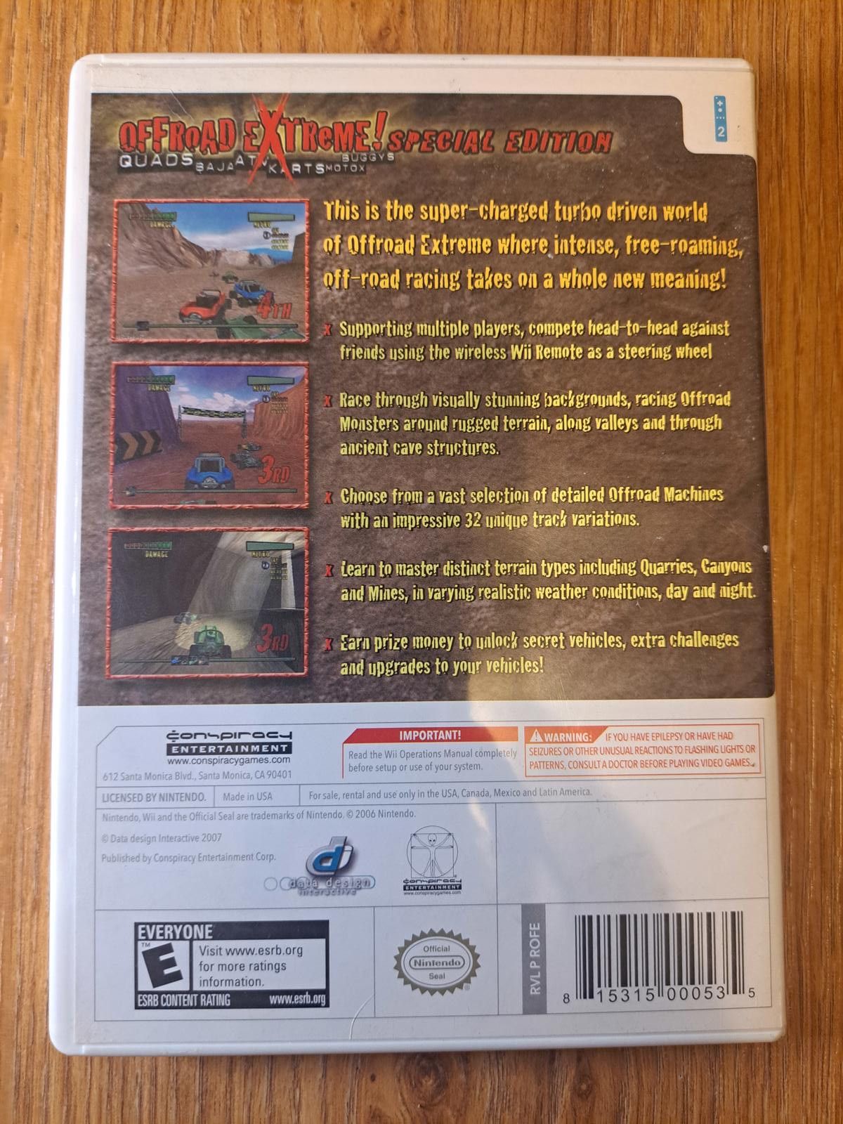 Other Offroad Extreme Special Edition Nintendo Wii Video Game Size ONE SIZE - 2 Thumbnail
