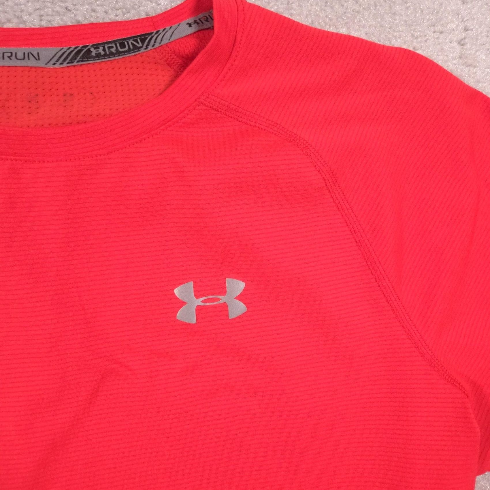 Under Armour Under Armour Shirt Mens Medium Red Run Short Sleeve Athletic Running Tee Top Size US M / EU 48-50 / 2 - 4 Thumbnail