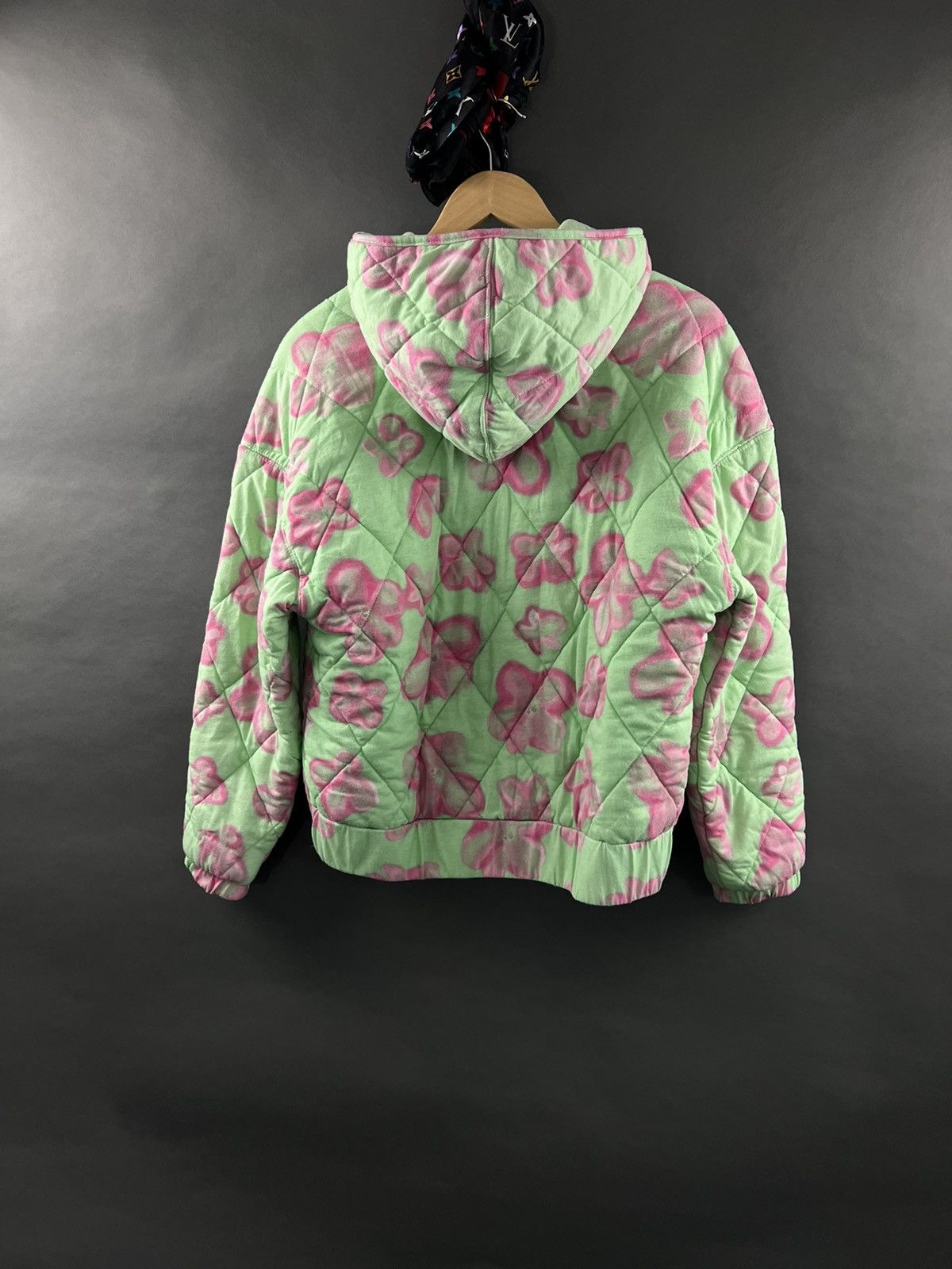 Other Blanketed Abstract Floral Print Hooded Zip Up Quilted Jacket Size US M / EU 48-50 / 2 - 9 Thumbnail