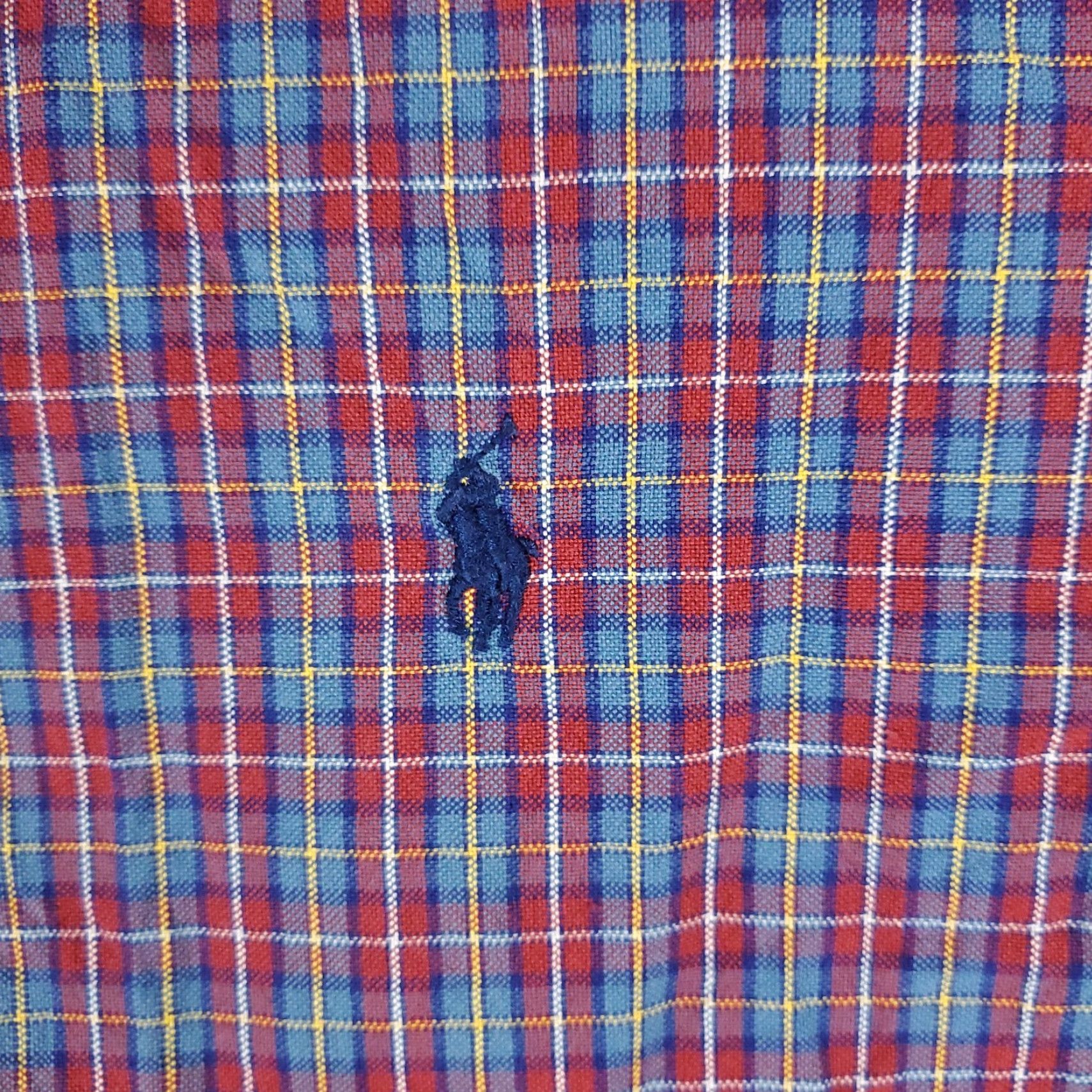 Ralph Lauren Ralph Lauren Shirt Mens 2XLT Blue Red Plaid Pony Casual Button Up Long Sleeve Shirt Size US XXL / EU 58 / 5 - 2 Thumbnail
