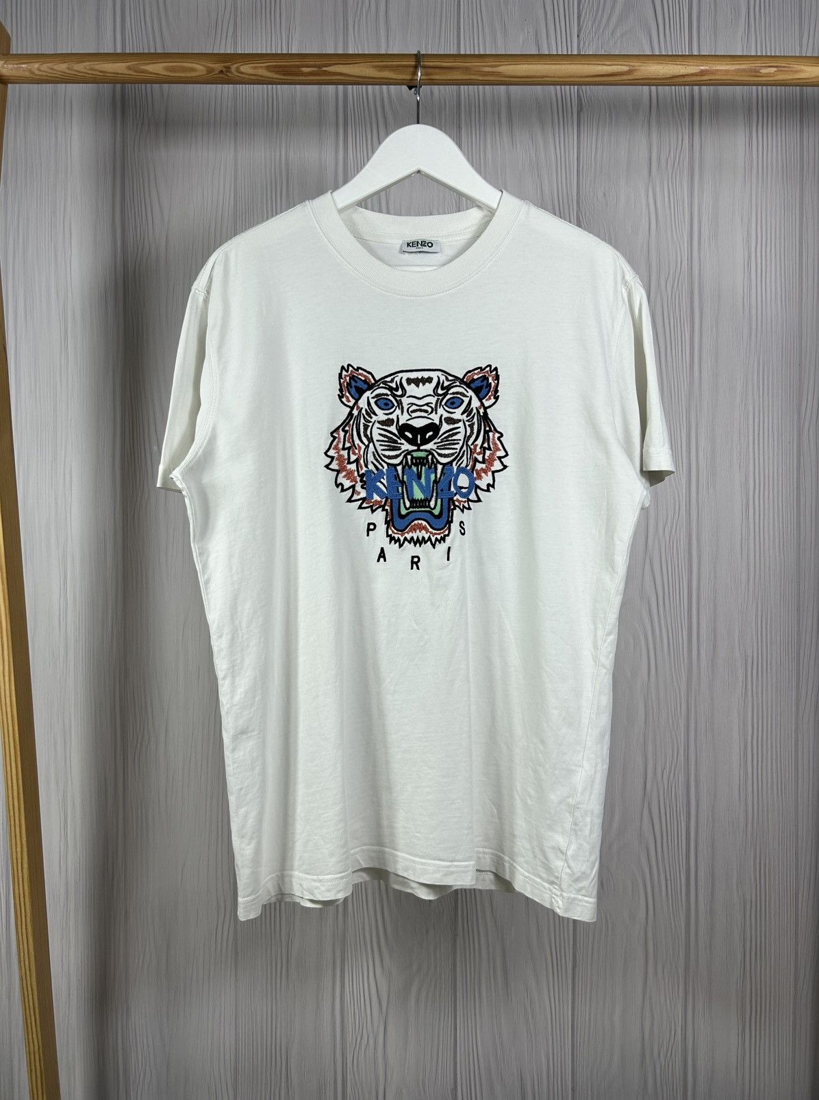 KENZO Paris Tiger Big Logo T-Shirt Size L