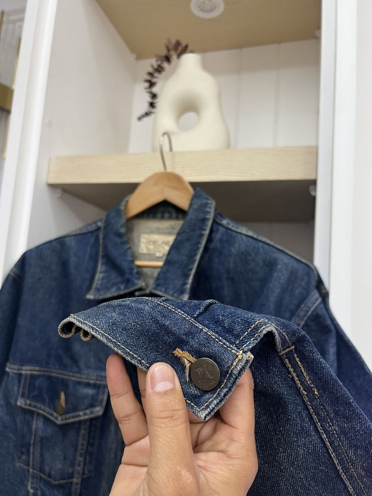 Celine × Designer CELINE DENIM TRUCKER JACKET Size US M / EU 48-50 / 2 - 10 Thumbnail