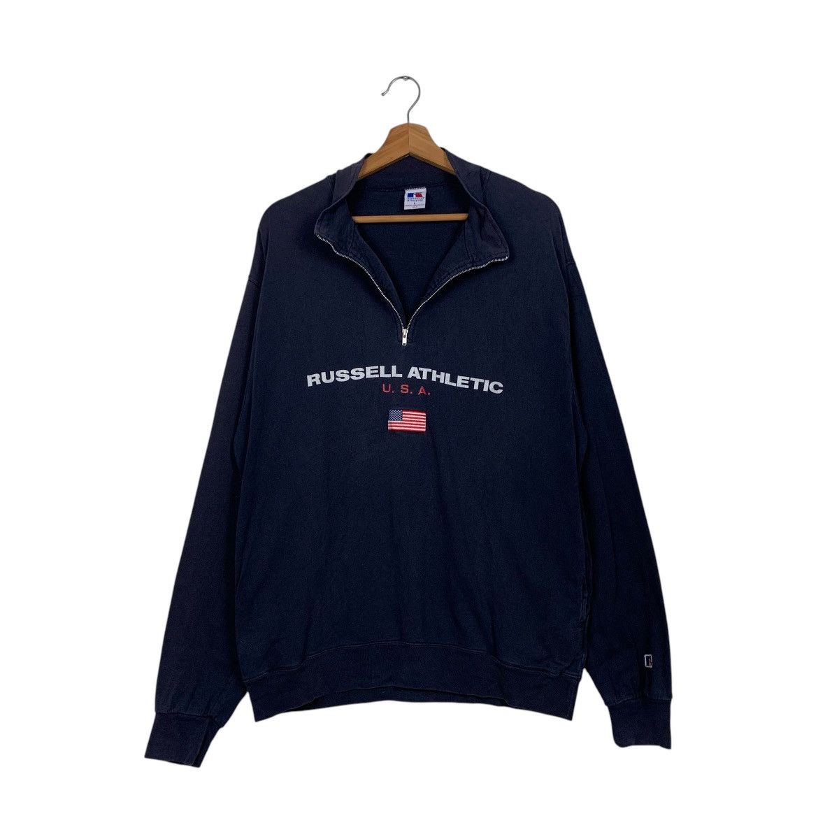 Russell Athletic RUSSELL ATHLETIC Embroidery Big Logo Sweatshirt #1739-C77 Size US L / EU 52-54 / 3 - 9 Thumbnail