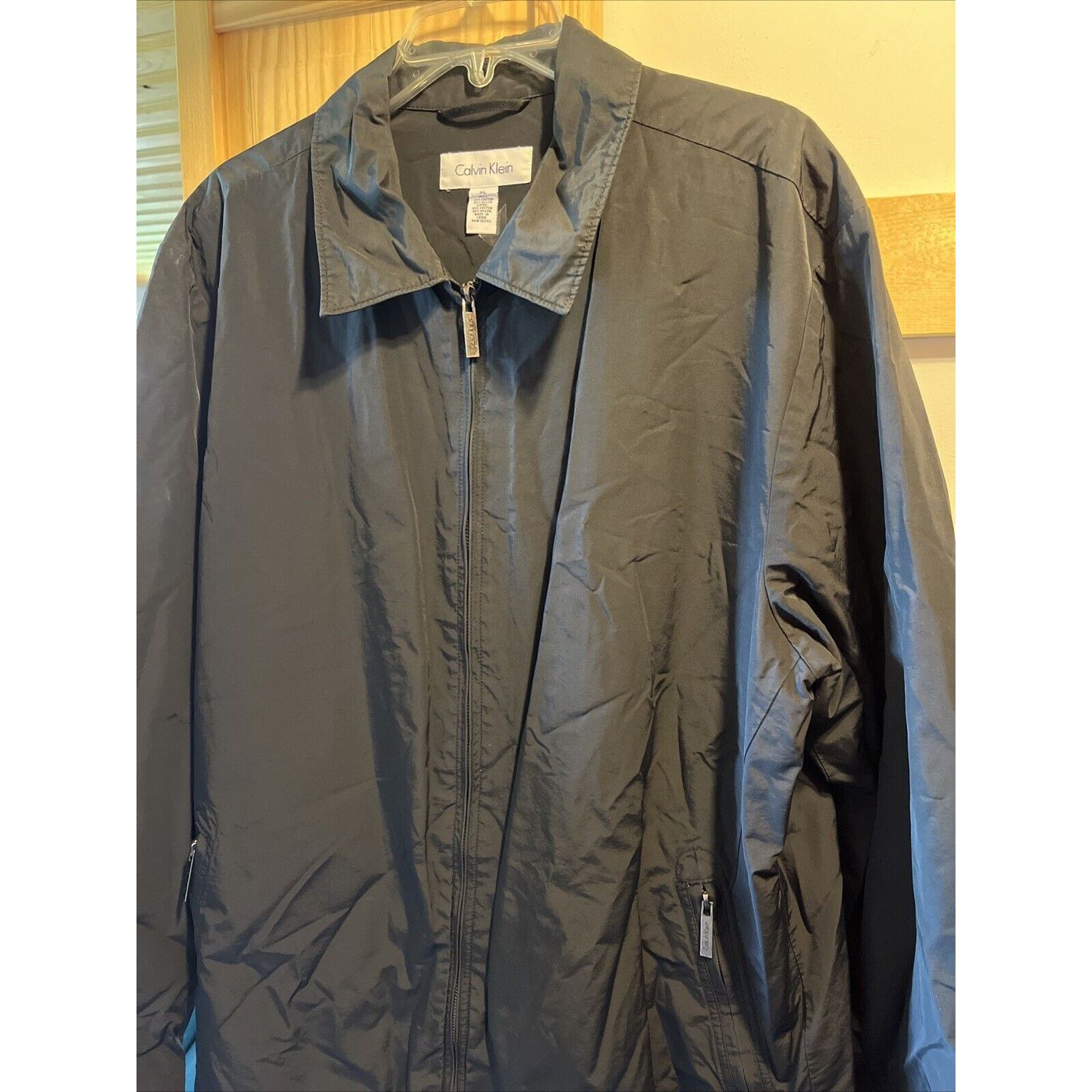 Calvin Klein Calvin Klein Men's Jacket Black XL LS Cotton Nylon Outdoor Size US XL / EU 56 / 4 - 6 Thumbnail