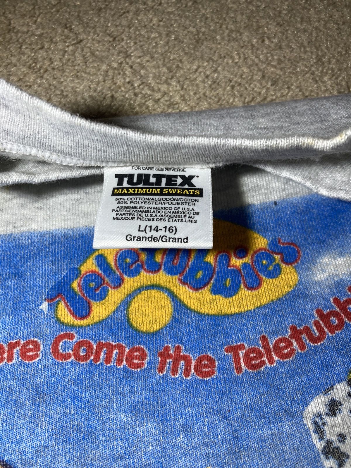 Japanese Brand 2000 Teletubbies Sweatshirt TBS Kids Children Show 90s Hit Size US S / EU 44-46 / 1 - 5 Thumbnail
