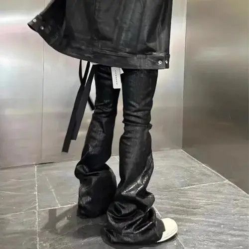 Japanese Brand Ropa Hombre Baggy Y2k Flare Denim Pant Size US 30 / EU 46 - 5 Thumbnail