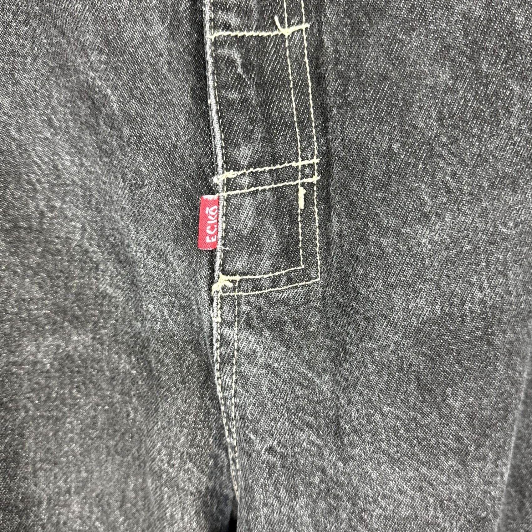 Ecko Unltd. VINTAGE Ecko Unltd Jeans Men 42X34 Black Denim Baggy 90s Hip Hop Skater Loot Jeans Mens Size 42 Size US 42 / EU 58 - 5 Thumbnail