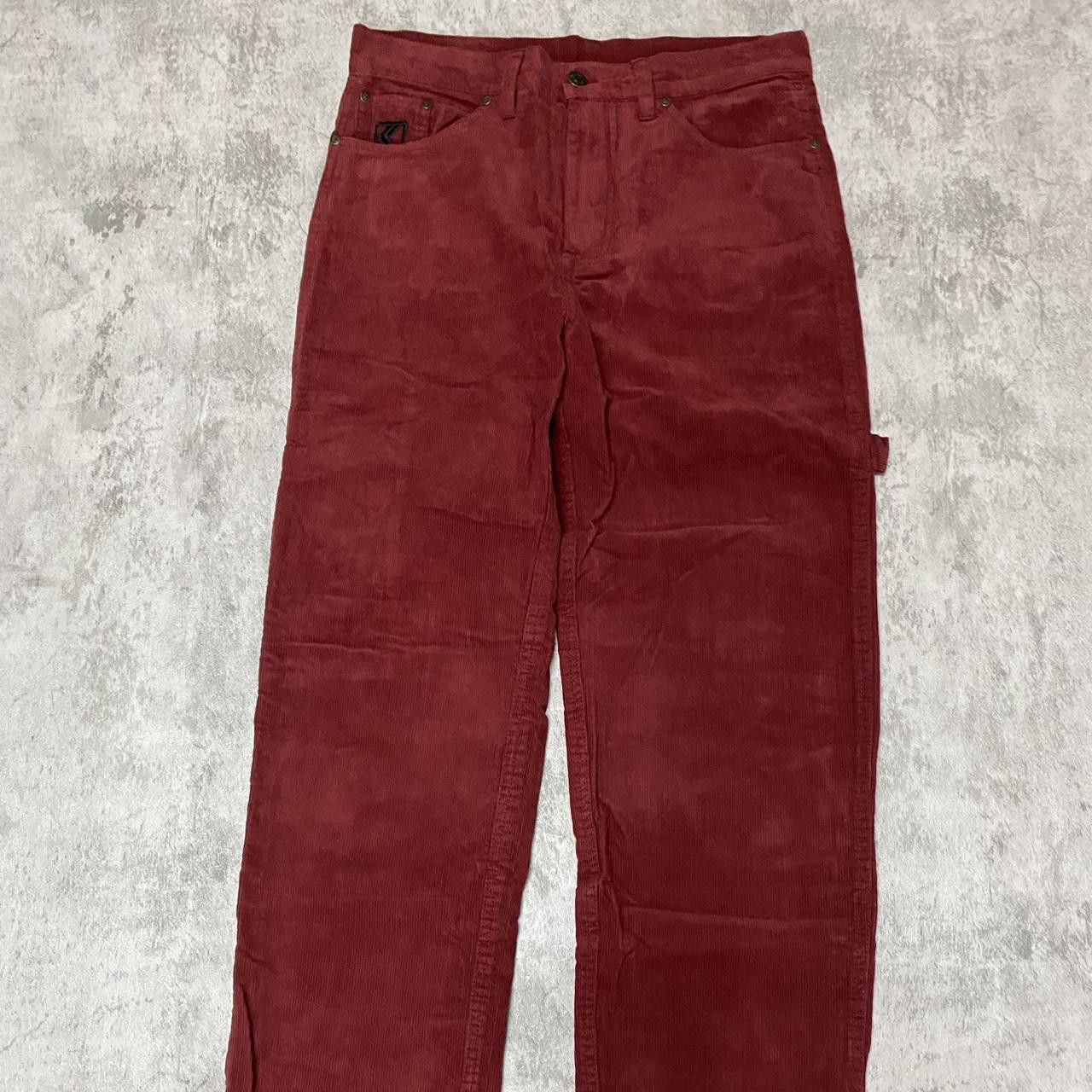 Karl Kani Burgundy Kani pants Baggy rap hip hop vintage y2k 2000s Size US 30 / EU 46 - 4 Thumbnail