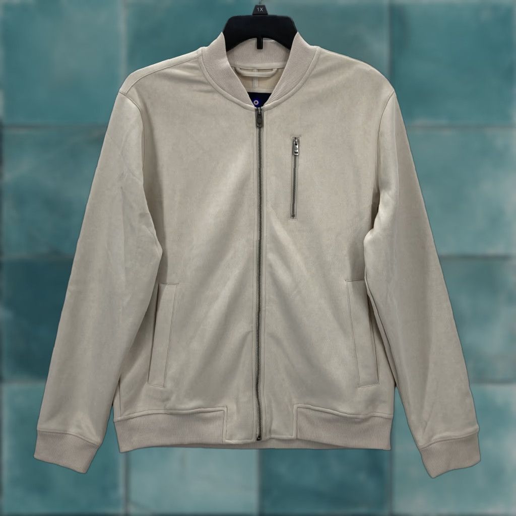 Ben Sherman Ben Sherman Jacket Mens M Beige Sueded Full Zip Bomber Casual Travel Size US M / EU 48-50 / 2 - 1 Thumbnail