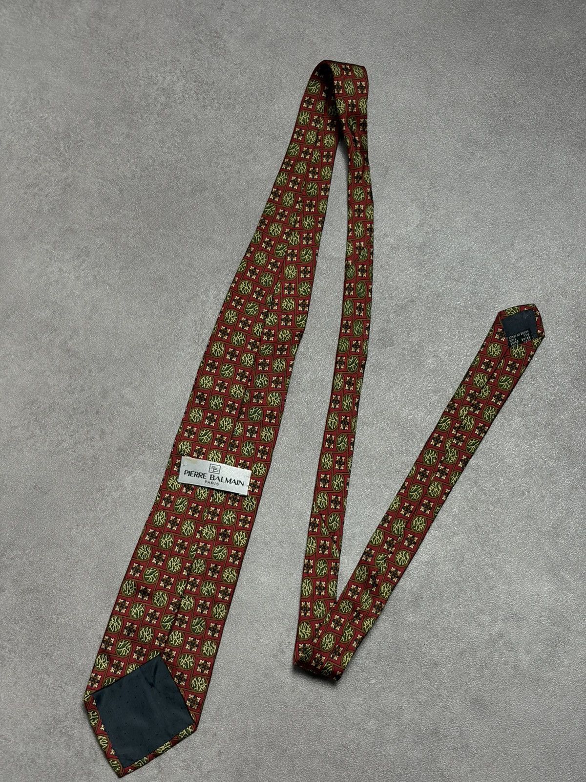 Pierre Balmain Pierre Balmain Mens Classic Tie Red Silk Oldmoney Size ONE SIZE - 5 Thumbnail
