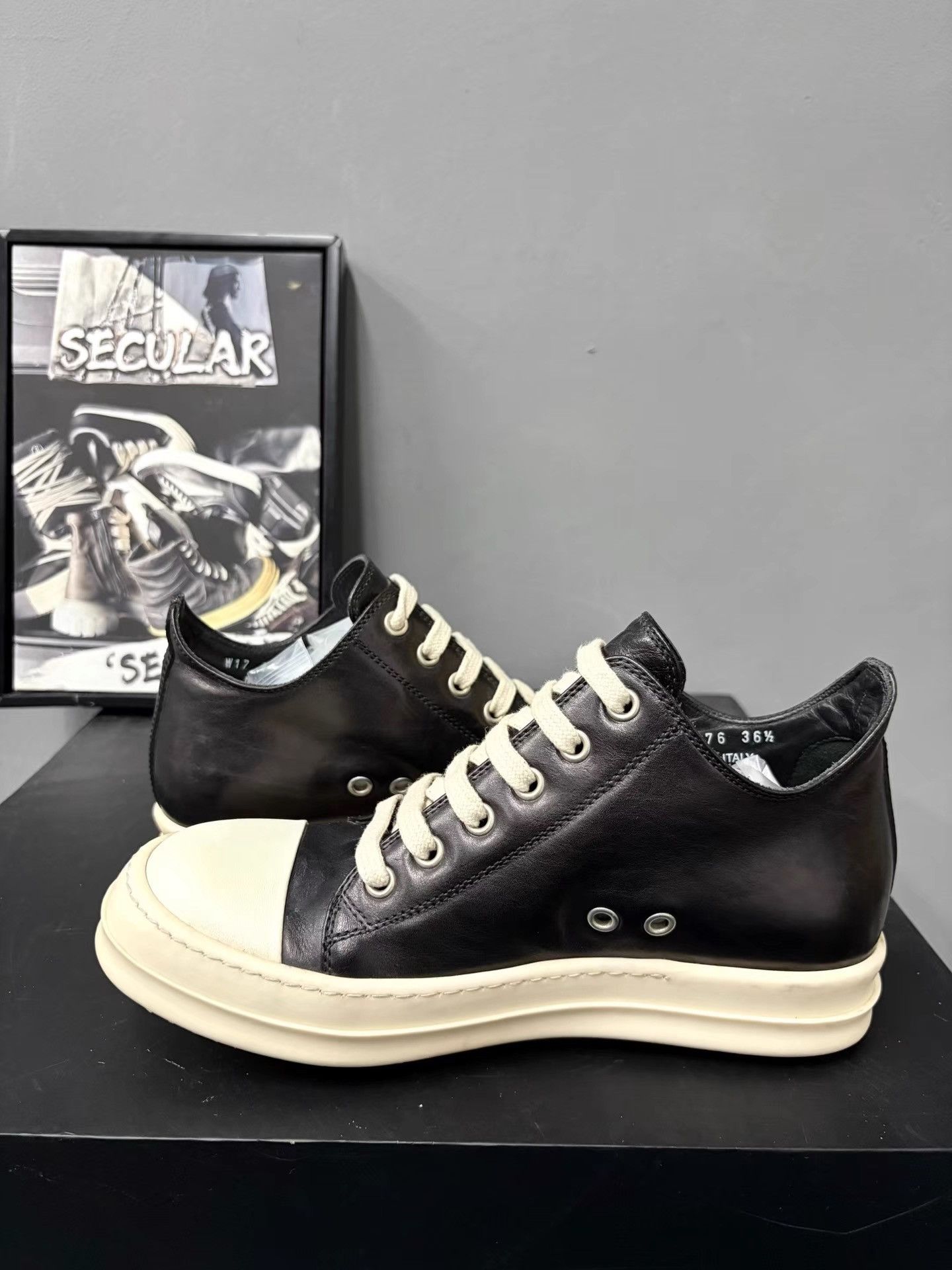Rick Owens Rick Owens Mainline Leather Big Converse K34 Size US 6.5 / IT 36.5 - 5 Thumbnail