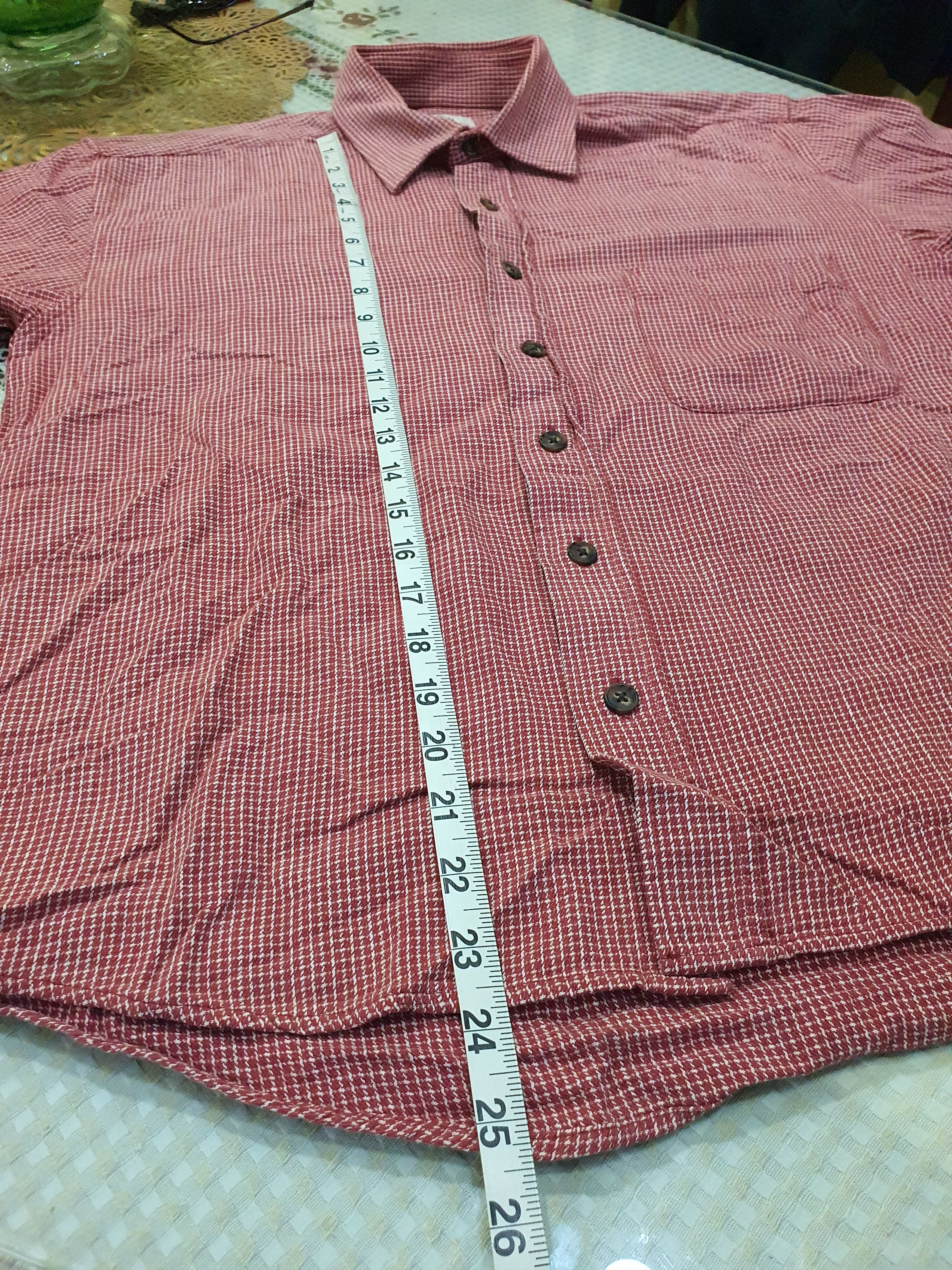 Arrow Duluth Trading Co red thick flannel button-down shirt Size US M / EU 48-50 / 2 - 12 Thumbnail