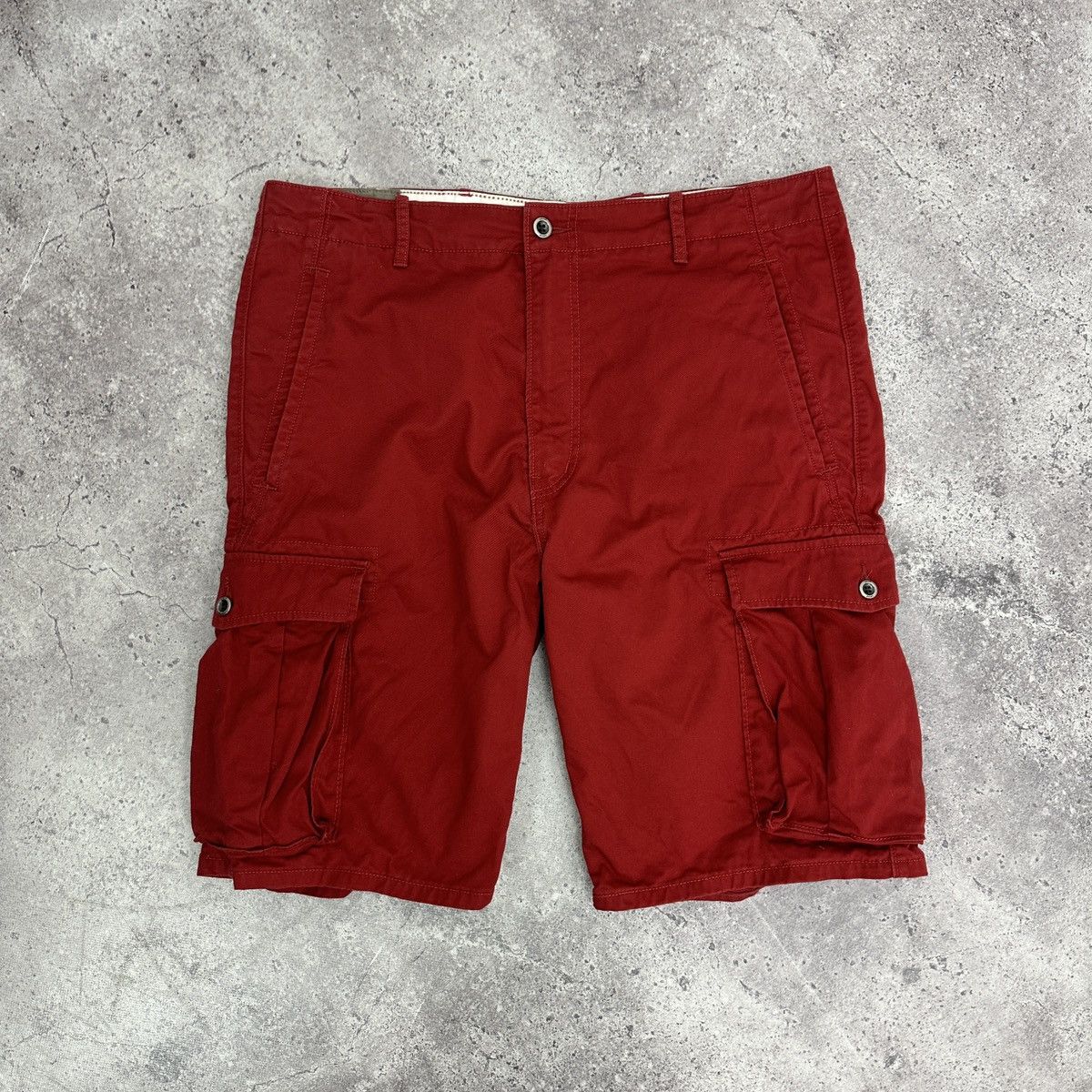 Vintage 00s Levis Cargo Red shorts multipocket hype y2k og - Shorts
