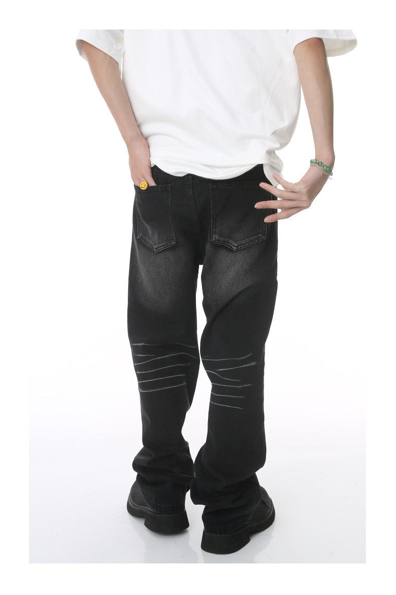 Japanese Brand × Jean Vintage loose straight washed jeans y2k Size US 32 / EU 48 - 4 Thumbnail