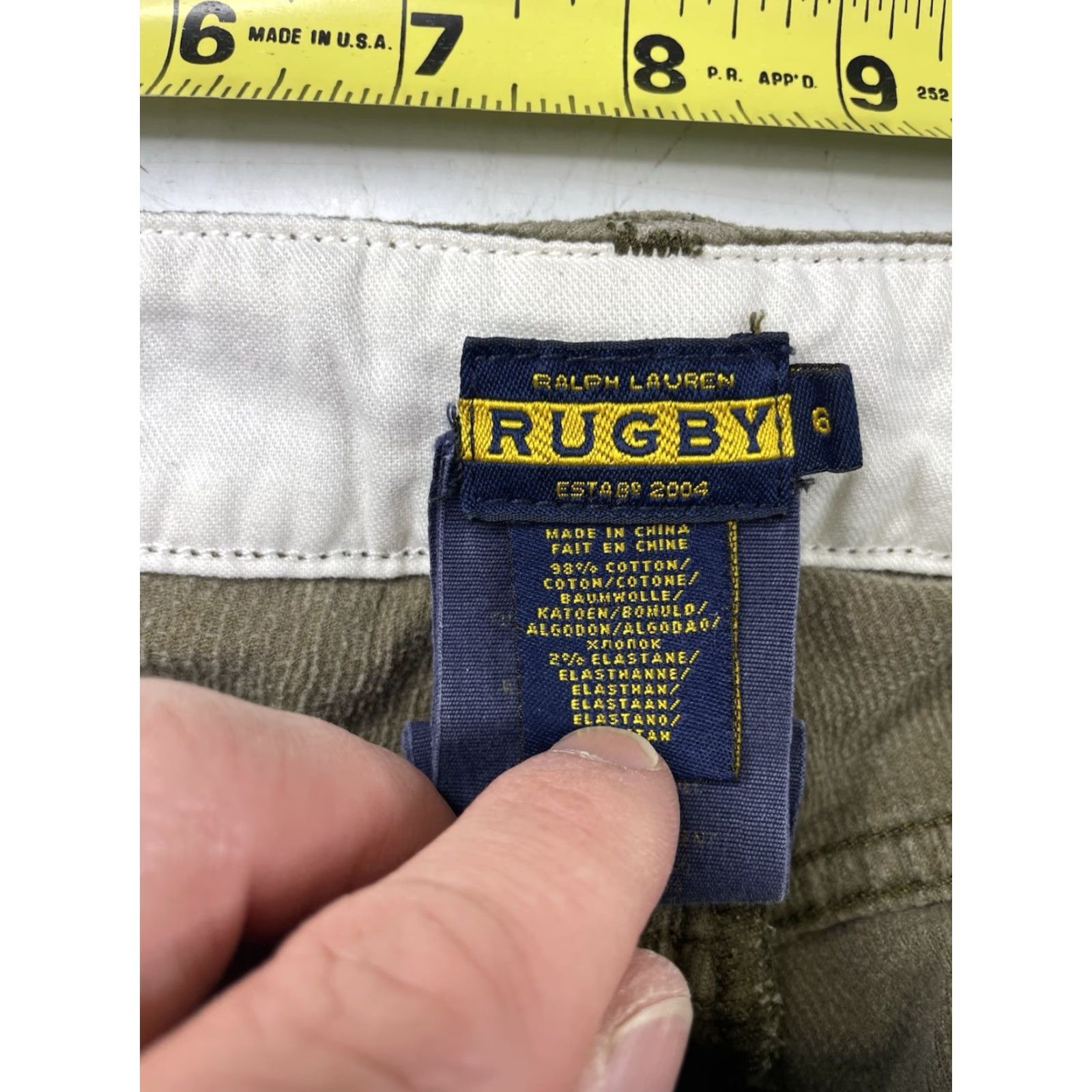 Ralph Lauren Ralph Lauren Rugby Corduroy Skinny Ankle Pants Women's Sz 6 Brown Size 28" / US 6 / IT 42 - 7 Thumbnail