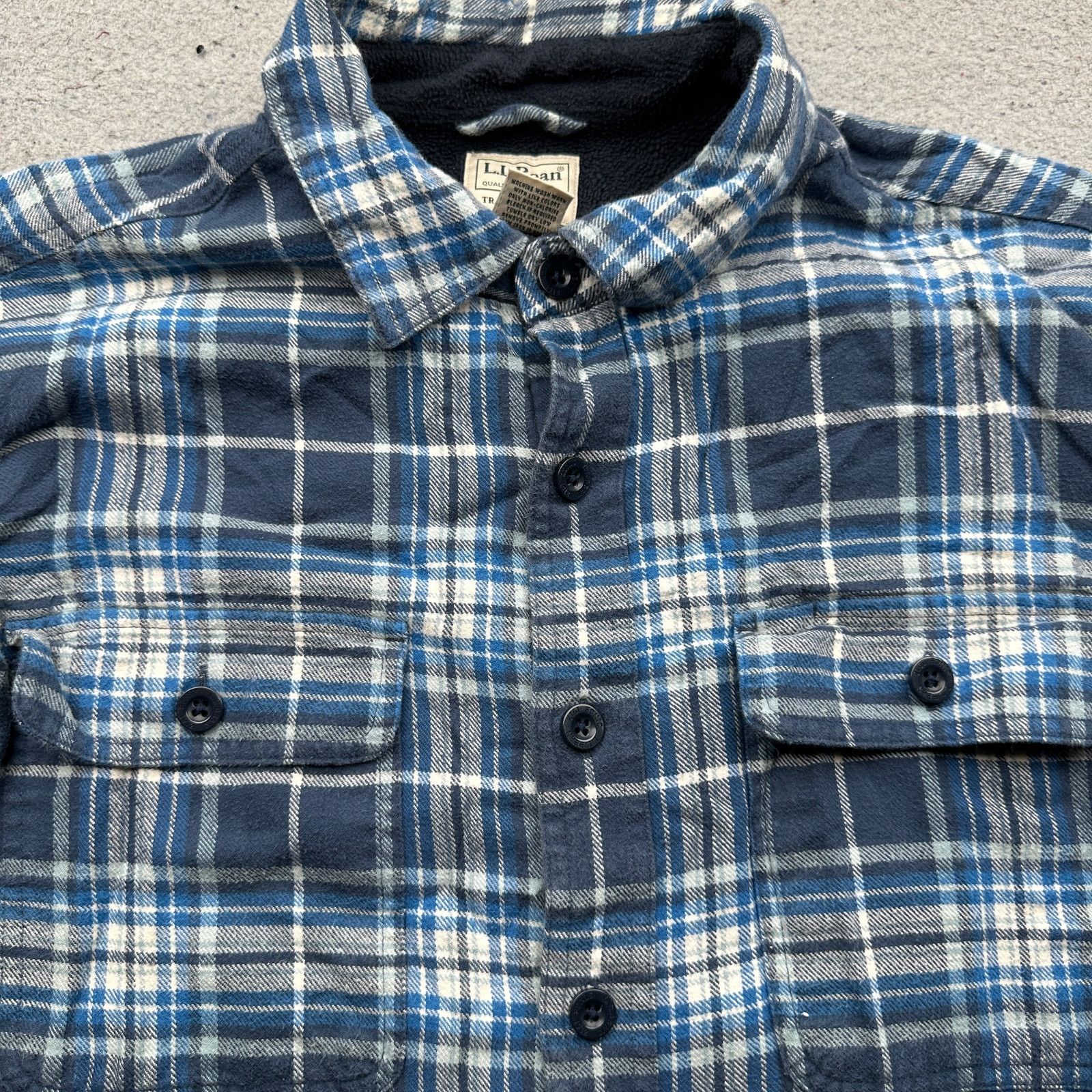 L.L. Bean LL Bean Fleece Flannel Shirt Mens M Traditional Fit Plaid Size US M / EU 48-50 / 2 - 8 Thumbnail