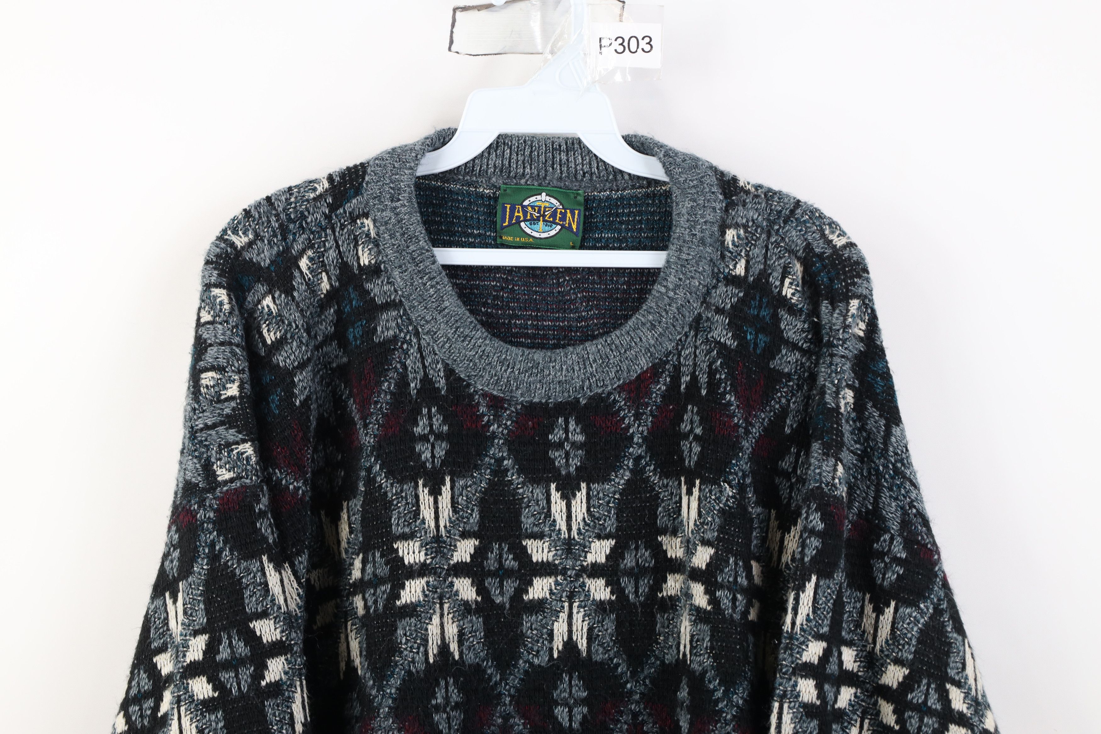 Vintage Vintage 90s Streetwear Knit Crewneck Sweater Acrylic USA Size US L / EU 52-54 / 3 - 2 Thumbnail