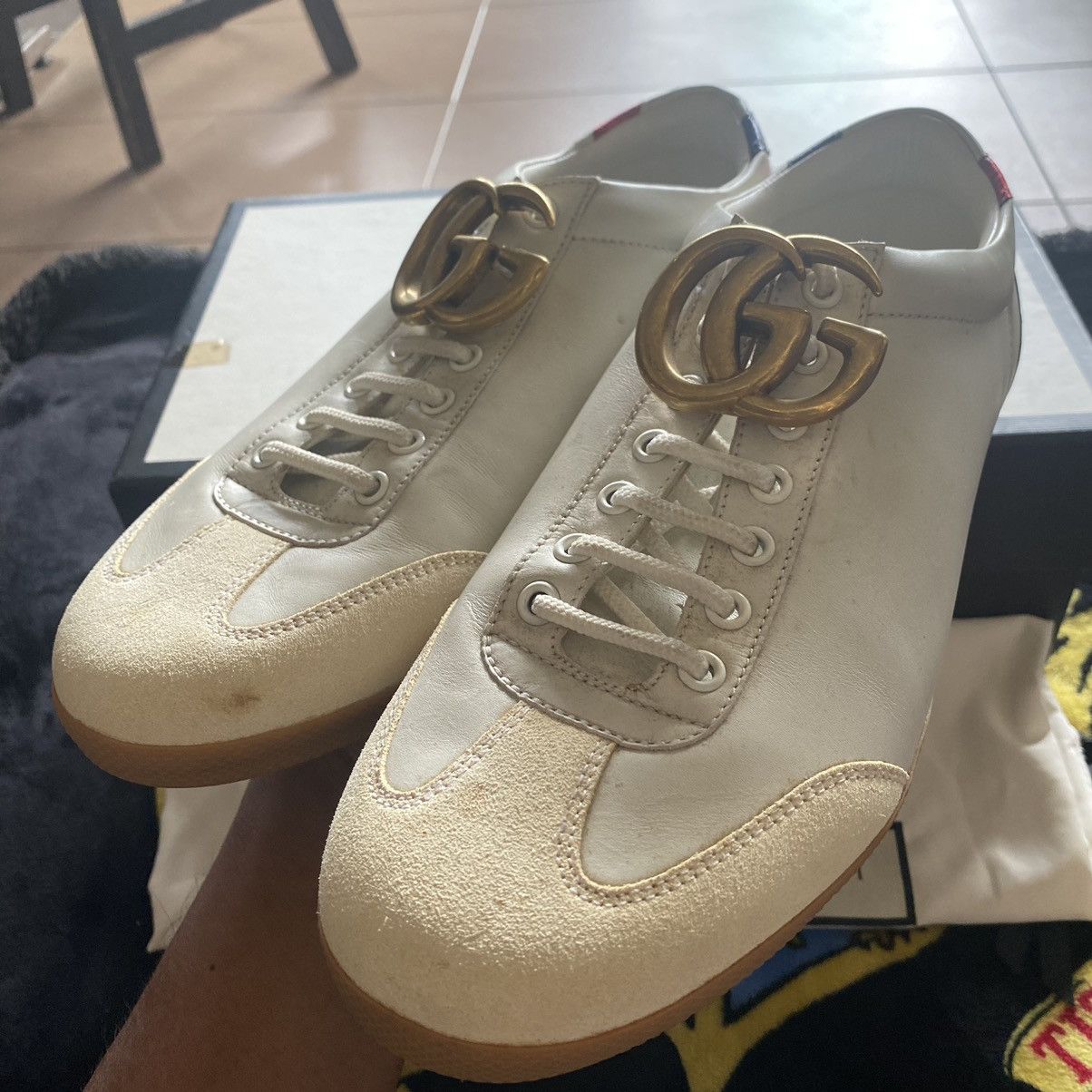 Gucci × Vintage GUCCI GG MARMONT LOW-CUT SNEAKERS Size US 9 / EU 42 - 1 Thumbnail