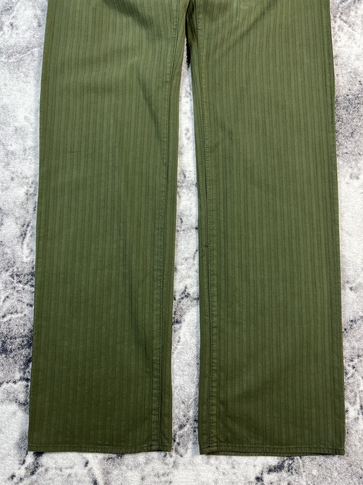 Versace Versace Olive Green Straight Fit Pants Made In Italy Size US 34 / EU 50 - 2 Thumbnail