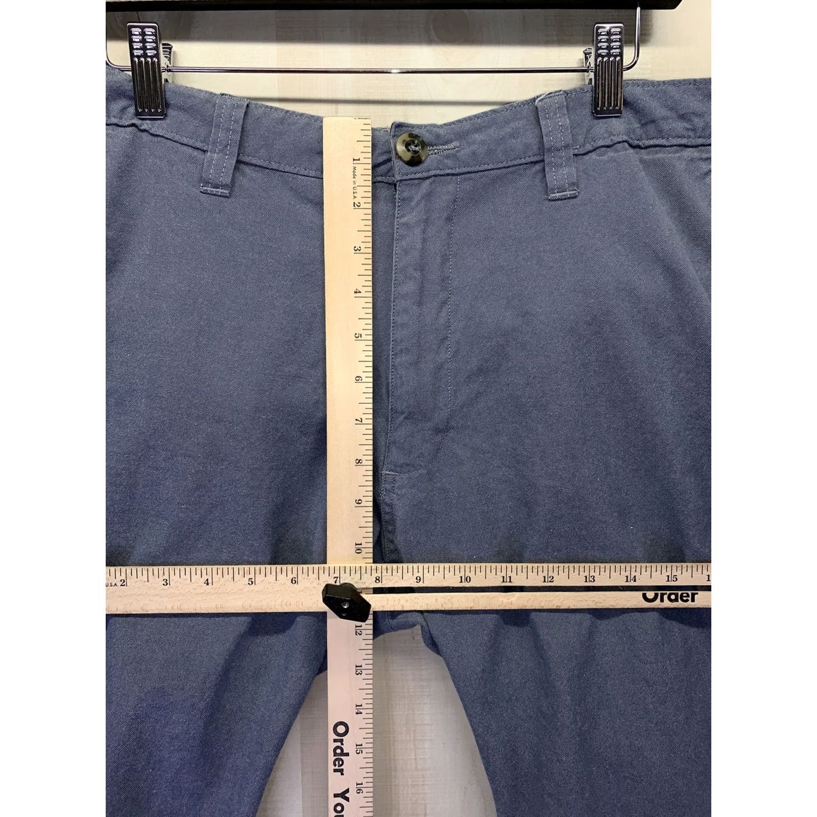Vintage Matix Modern Fit Pacific Blue Mens Chambray Shorts SZ 34-5629 Size US 34 / EU 50 - 3 Thumbnail