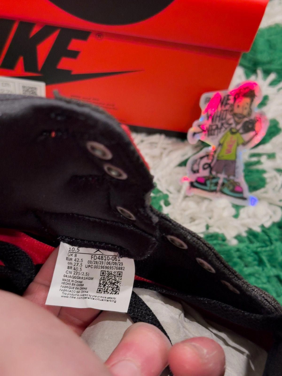 Jordan Brand Jordan 1 Retro High OG Satin Bred Size US 9 / EU 42 - 11 Thumbnail