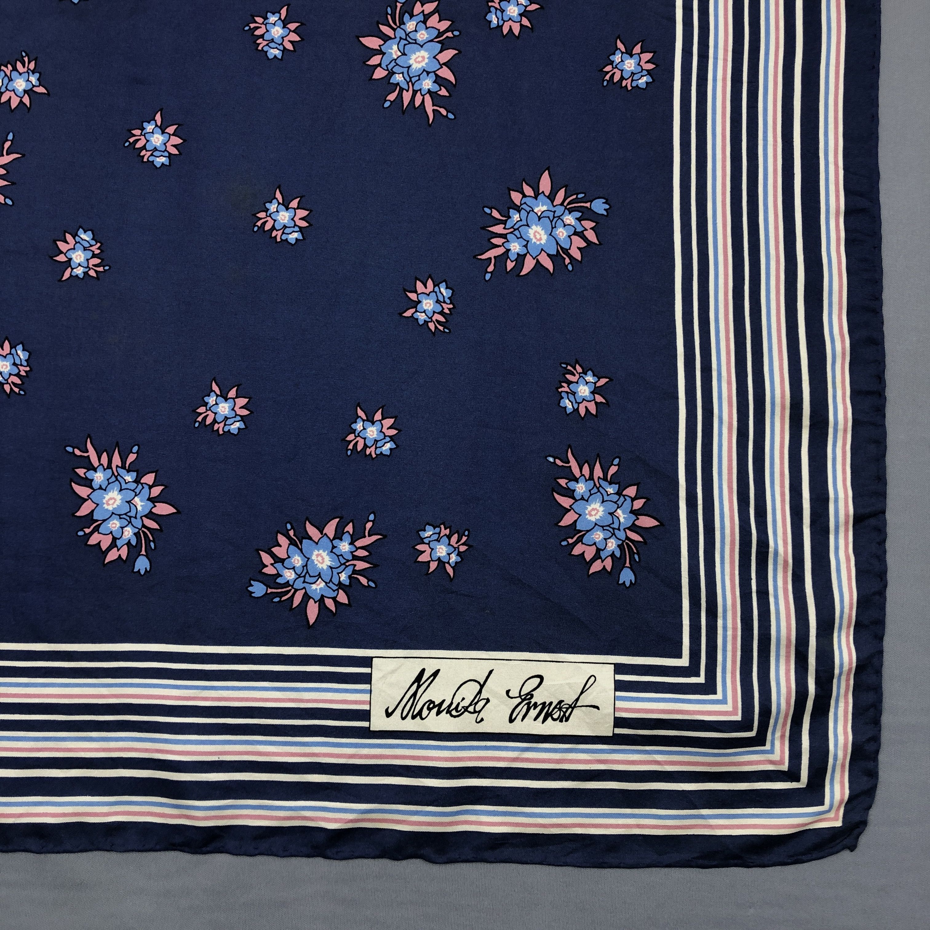 Other × Vintage Vintage Monika Ernoa SILK Scarf Twill Stole Wraps Scarves Size ONE SIZE - 5 Thumbnail