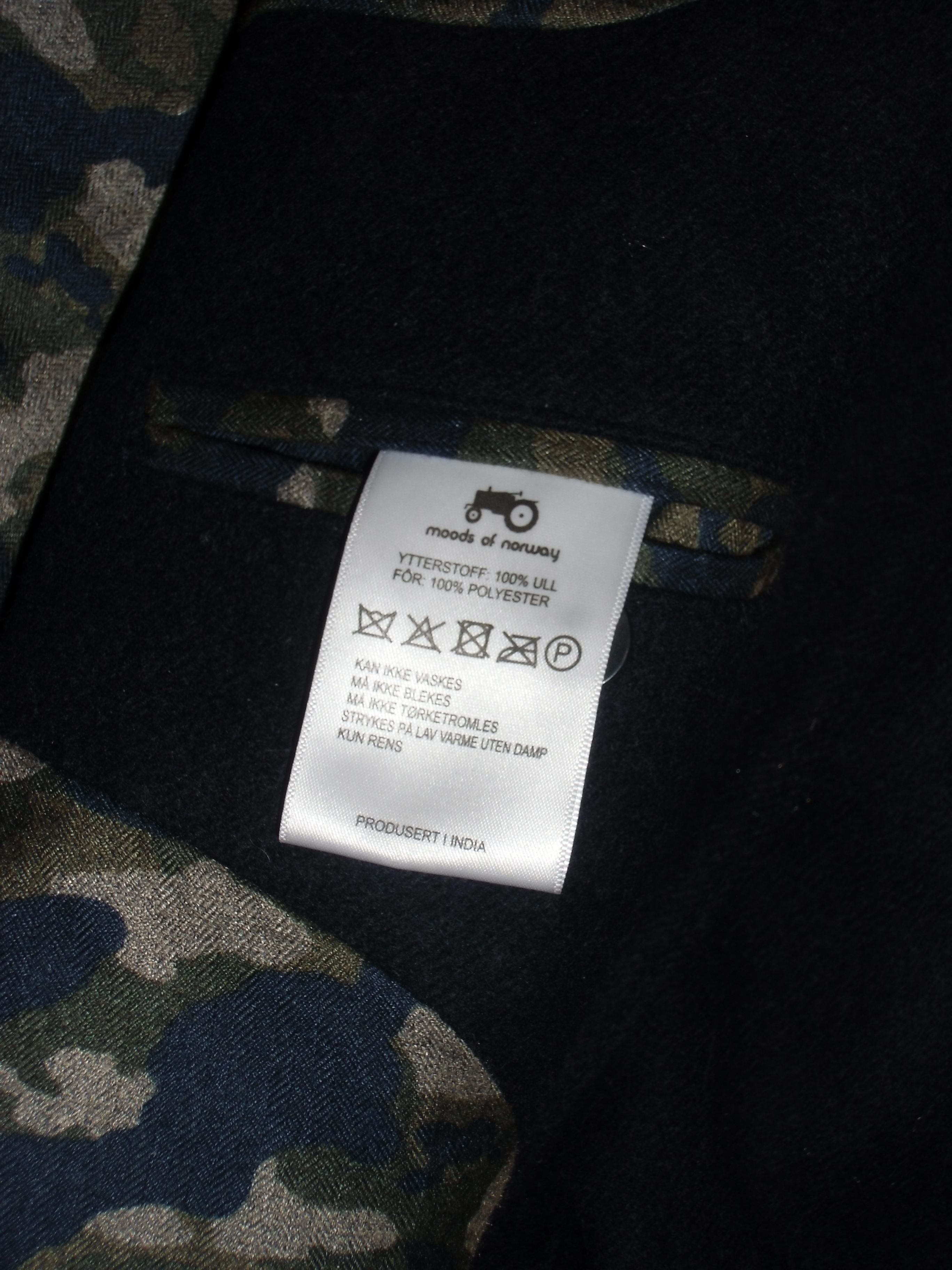 Moods of Norway Moods of Norway "Bord Dale" 100% Wool Parka - Black Iris. S Size US S / EU 44-46 / 1 - 8 Thumbnail