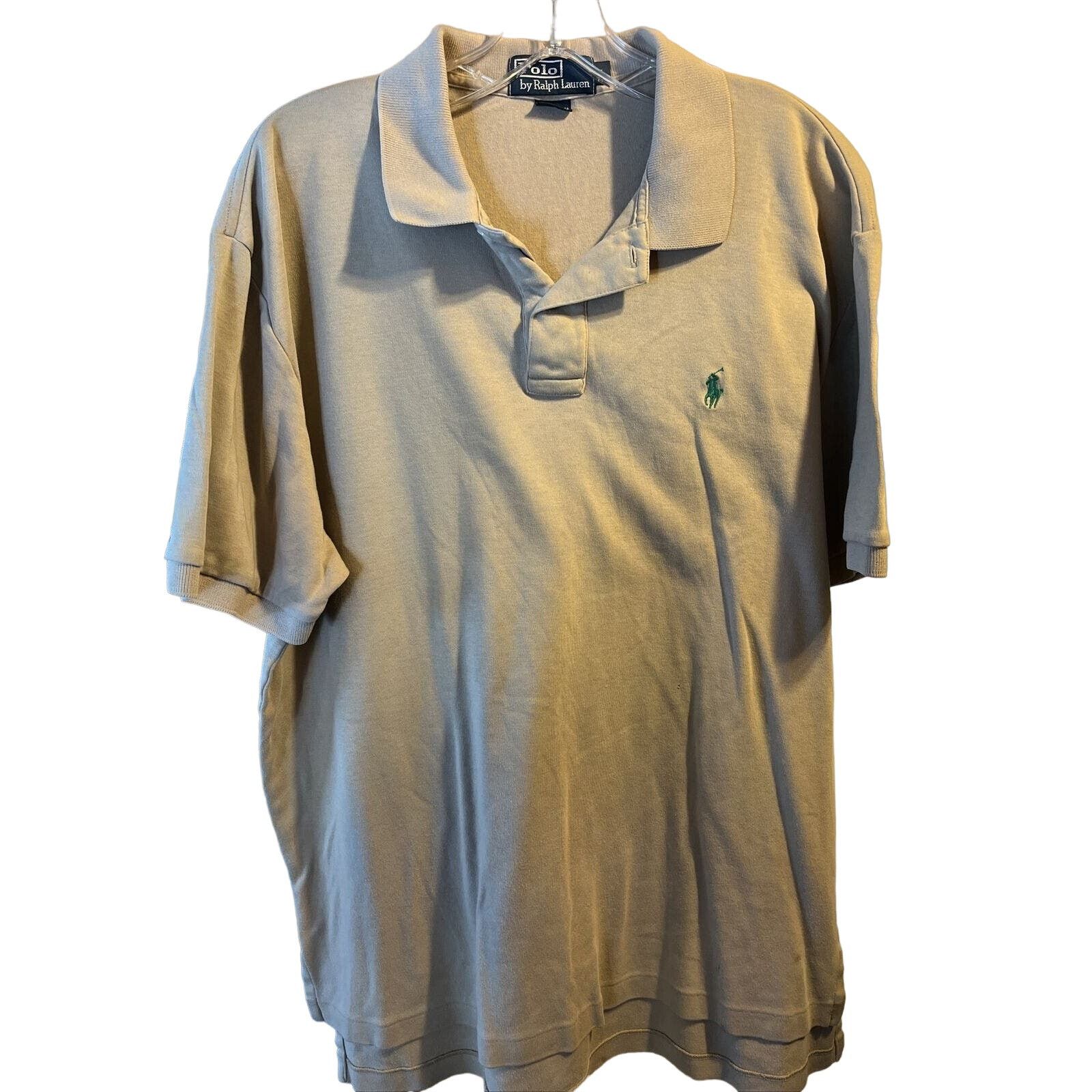 Lauren Ralph Lauren Polo Ralph Lauren Men’s L Tan SS Pullover Cotton Polo Shirt Size US L / EU 52-54 / 3 - 1 Thumbnail