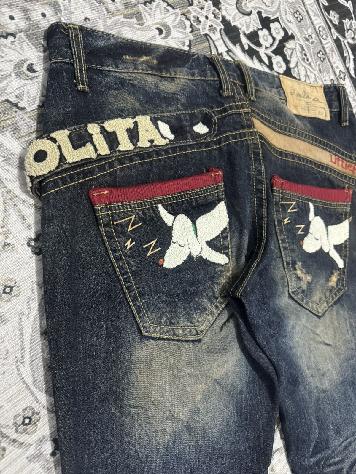 Japanese Brand Lolita Jeans Denim Yoshitomo Nara Collaboration Size XL Size US 36 / EU 52 - 15 Thumbnail