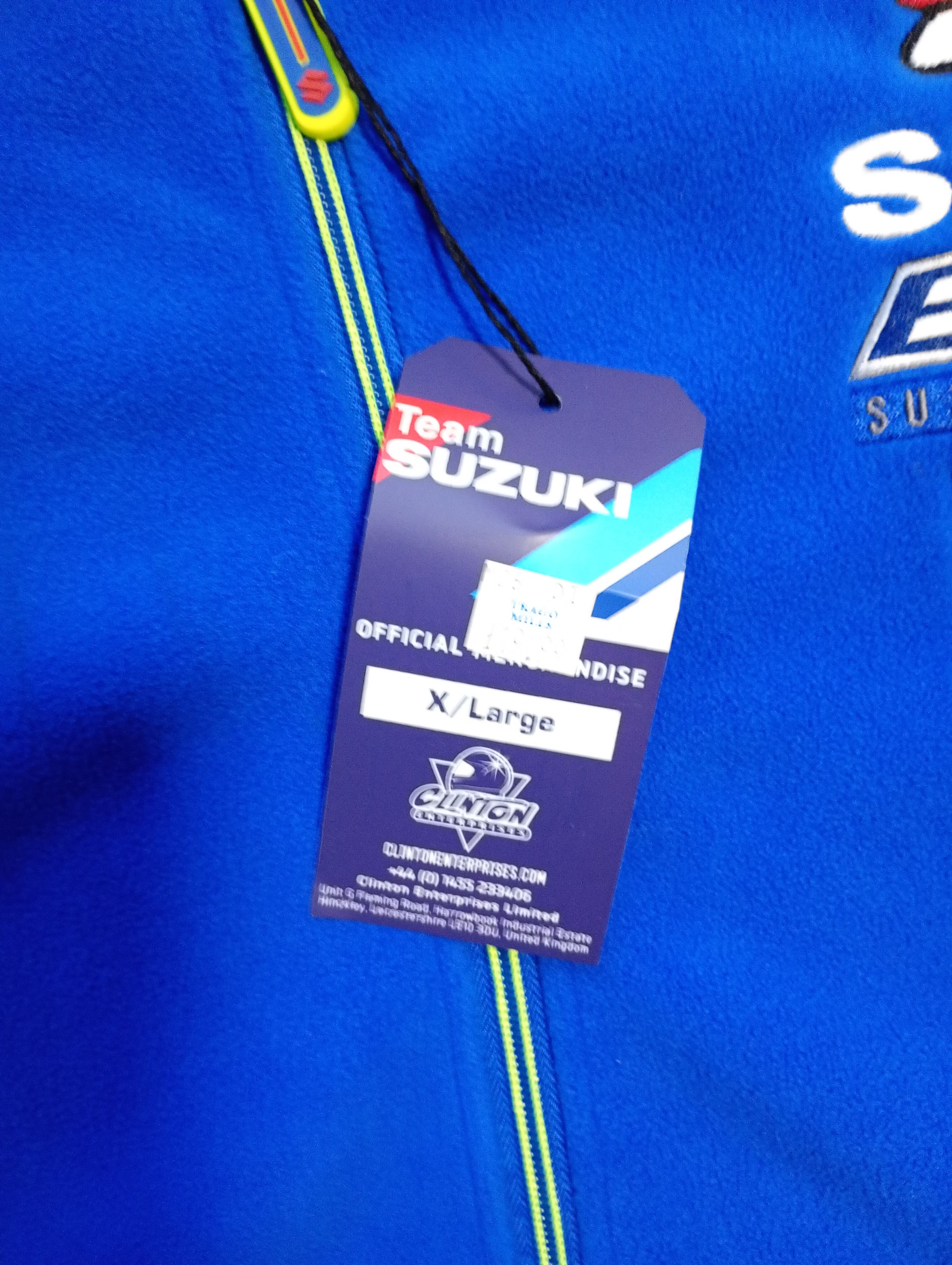 Other Suzuki Team Clinton Enterprises Fleece Jacket Vintage Size US XL / EU 56 / 4 - 8 Thumbnail