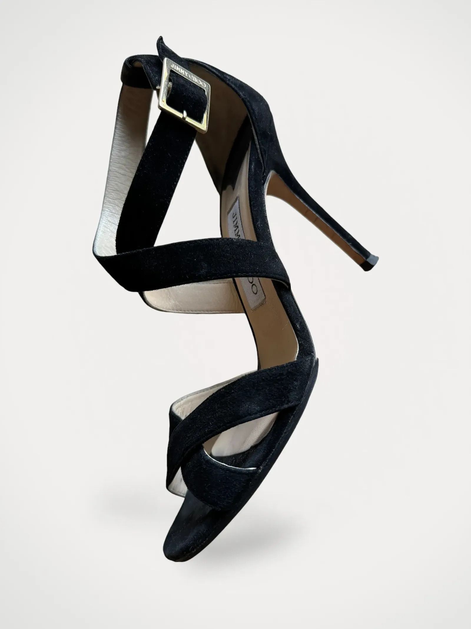 Jimmy Choo Jimmy Choo Suede strap sandals Heels Size US 8.5 / IT 38.5 - 1 Thumbnail