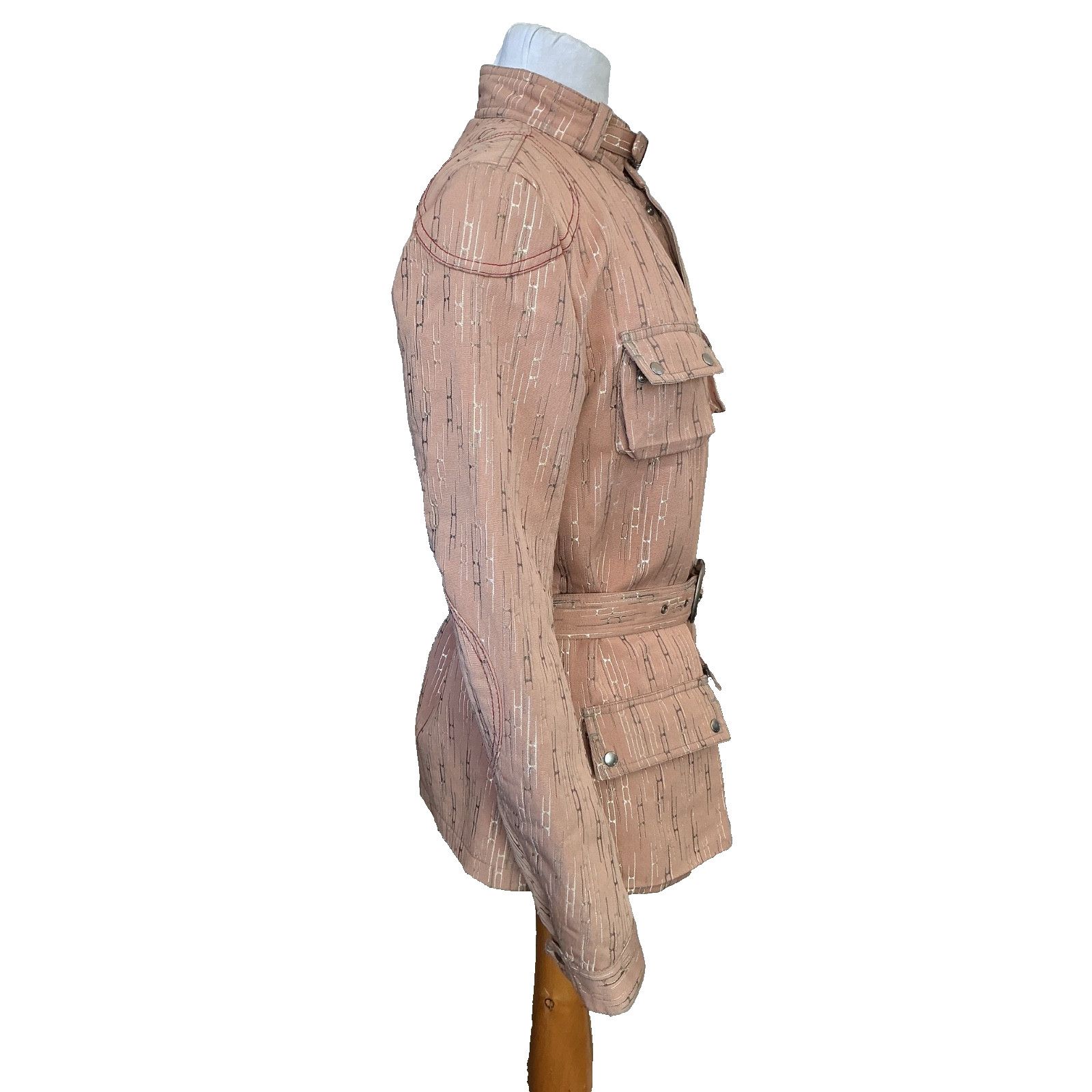 Other CUSTO ONE PEACH METALLIC EMBROIDERED SNAP & ZIP FRONT JACKET Size M / US 6-8 / IT 42-44 - 5 Thumbnail