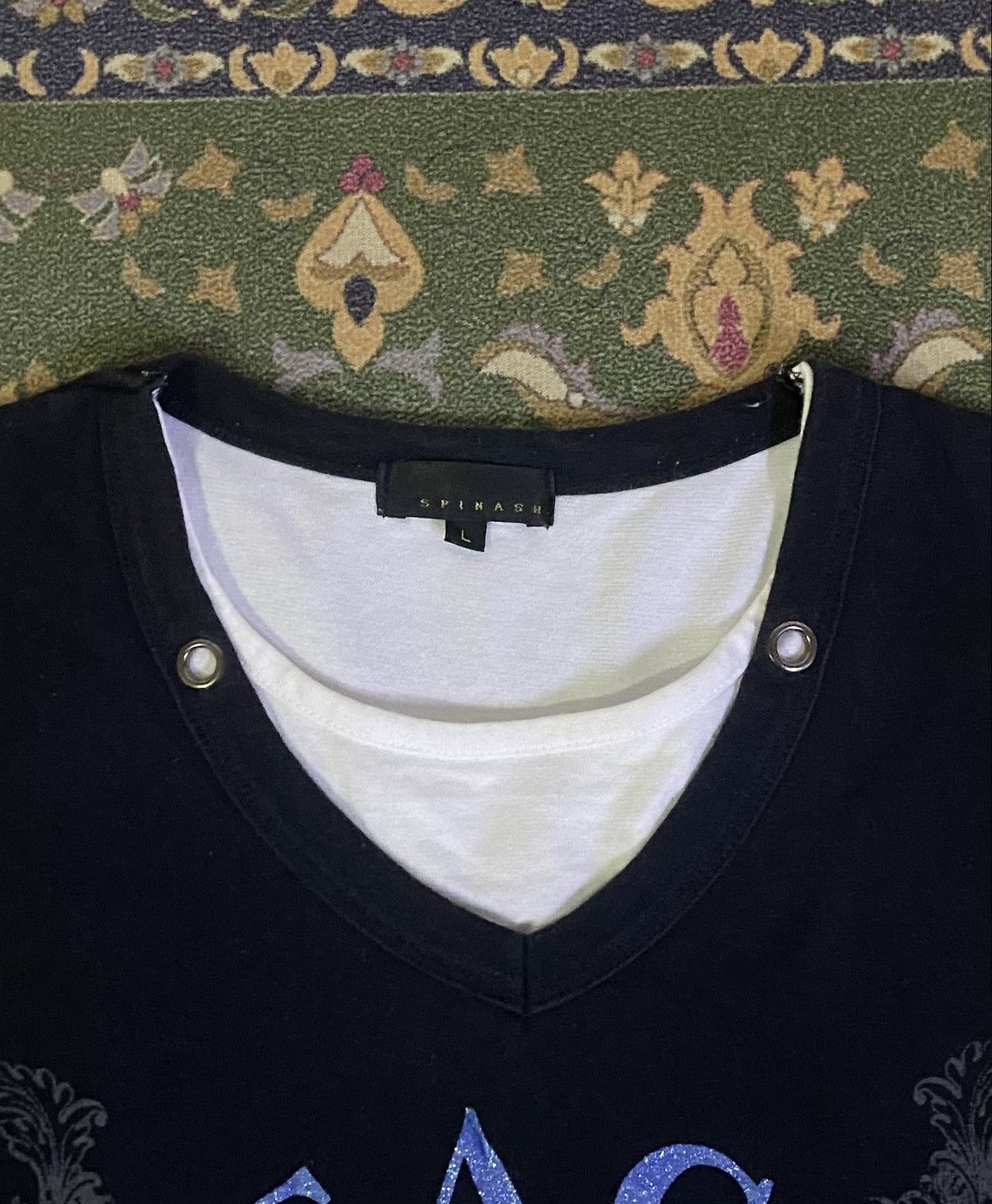 If Six Was Nine Japanese Brand Spinash IN METAGALAXY Double Layer Tee Size US S / EU 44-46 / 1 - 4 Thumbnail