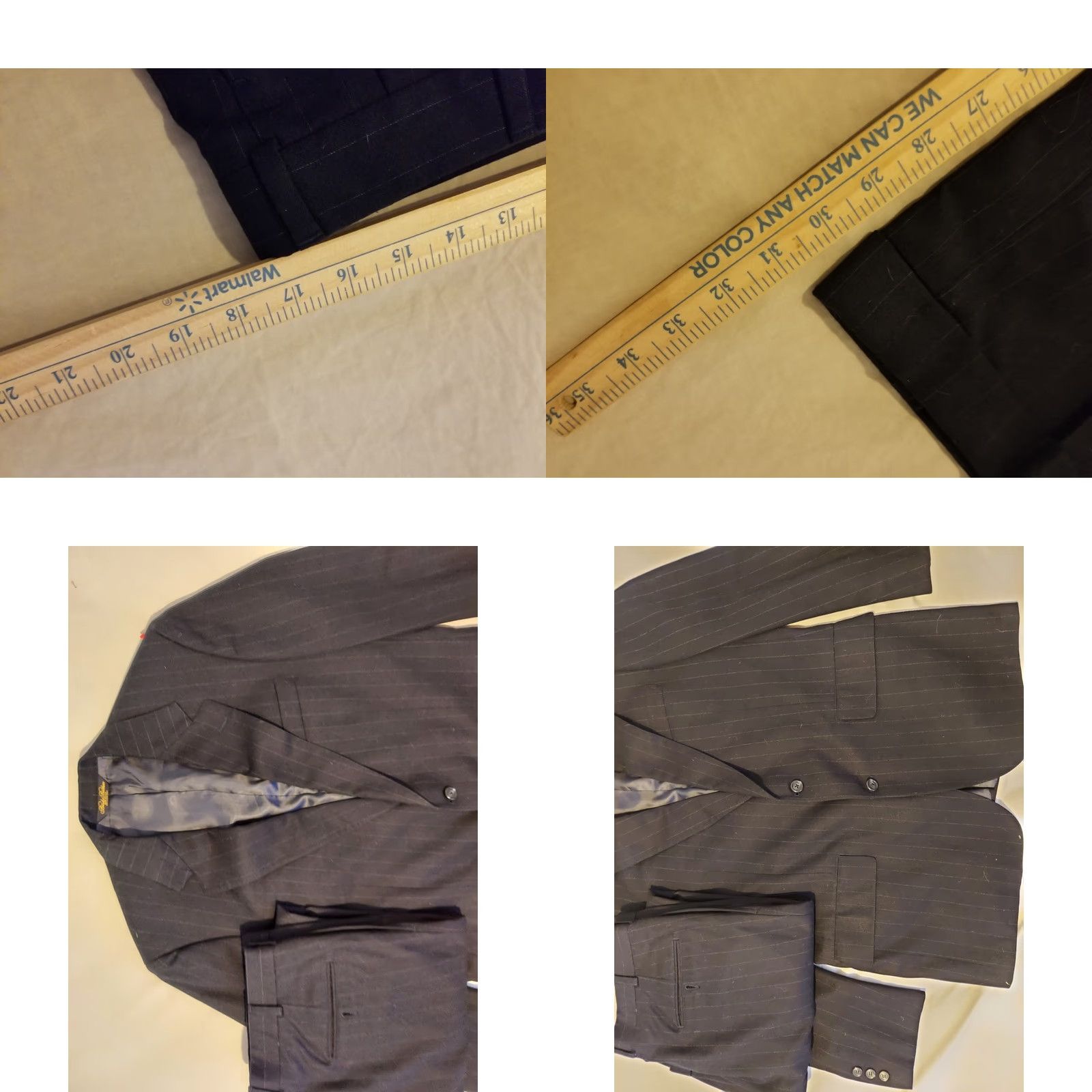 Brooks Brothers Brooks Brothers Suit Mens Wool 41R Navy Blue 2 Piece Regular Size 41 Blue Wool 2 Piece Men’s Suit Size 42R - 10 Thumbnail