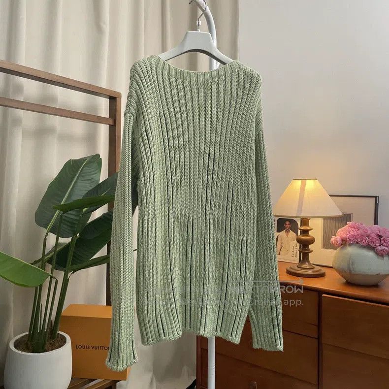 Hermes Hermes Relaxed oversized long-sleeve knit top Size M / US 6-8 / IT 42-44 - 2 Thumbnail