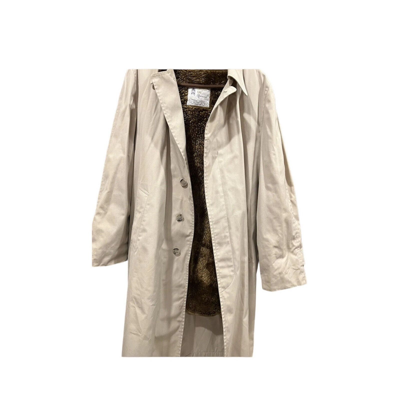 London Fog Vintage London Fog Lined Textured Polyester Trench Womens 16 Size XXL / US 16-18 / IT 52-54 - 8 Thumbnail