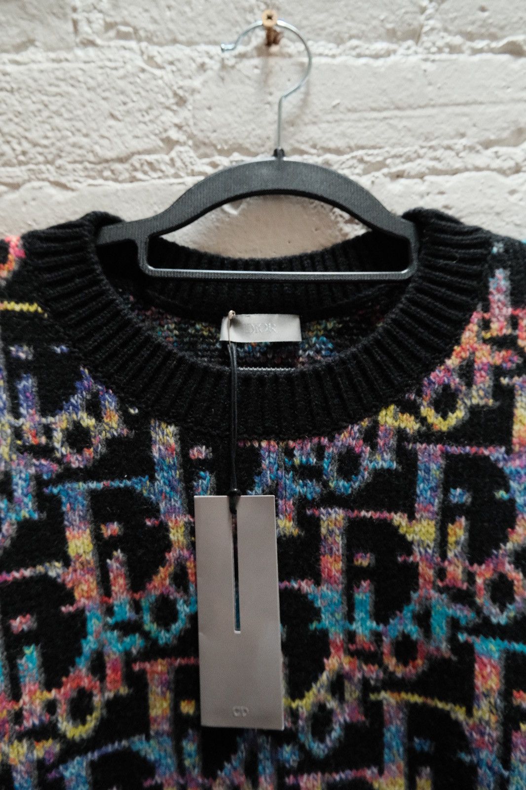 Dior FW19 Multicolor Oblique Sweater Size US XXL / EU 58 / 5 - 2 Thumbnail