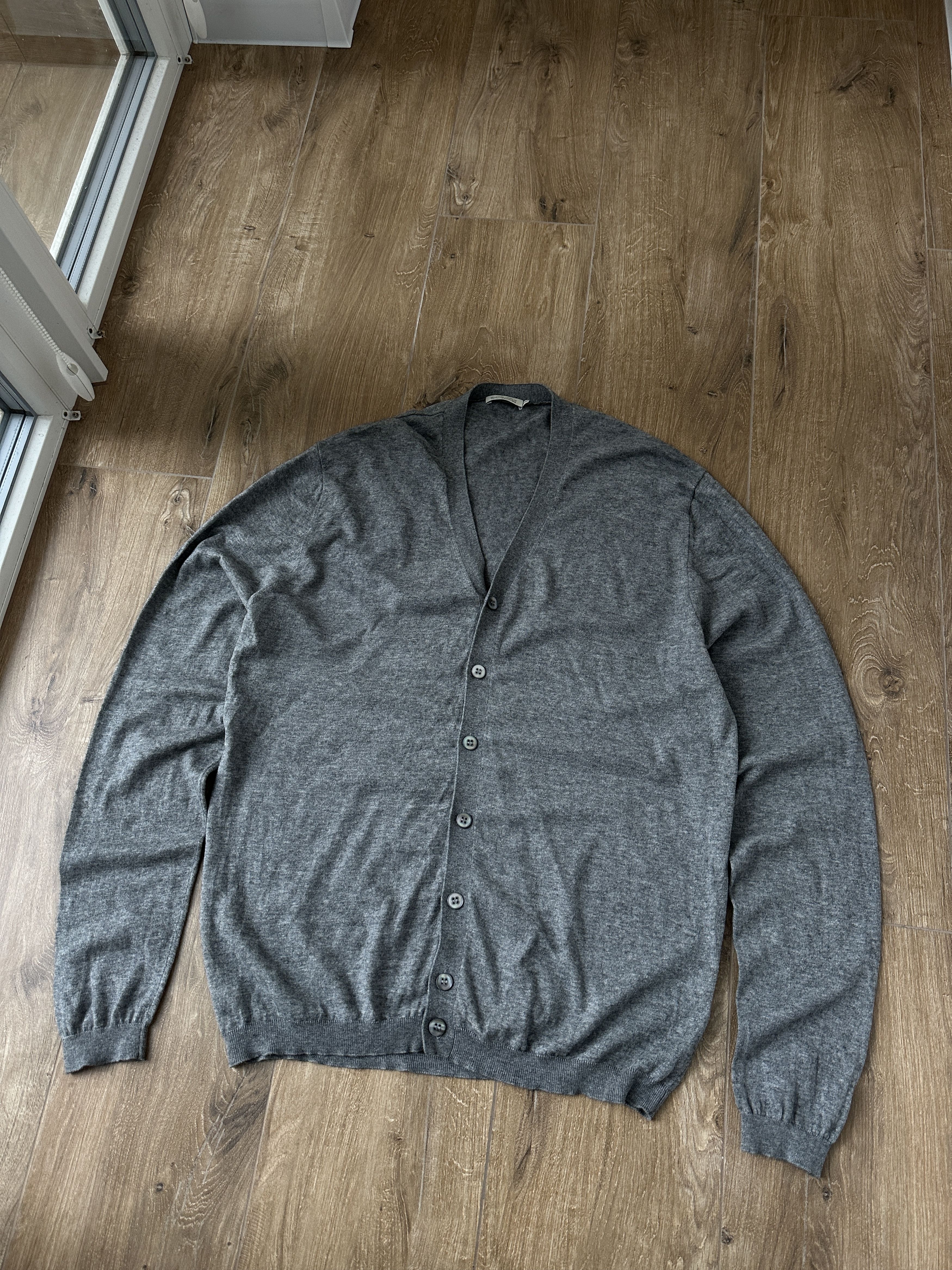 Suitsupply Suitsupply cotton cashmere men's gray Cardigan Size: XXL Size US XXL / EU 58 / 5 - 1 Thumbnail