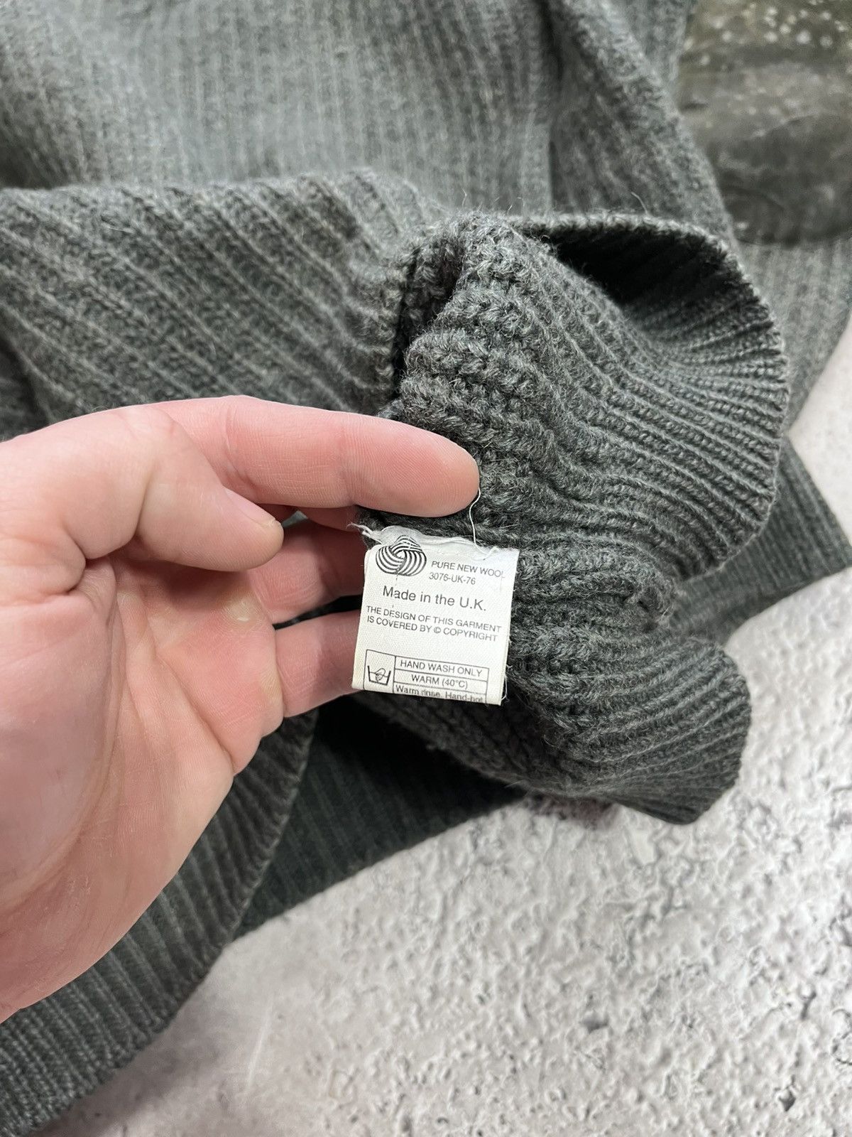 Other Town & Country by Bonart British Wool Sweater Elbow UK L Size US L / EU 52-54 / 3 - 6 Thumbnail
