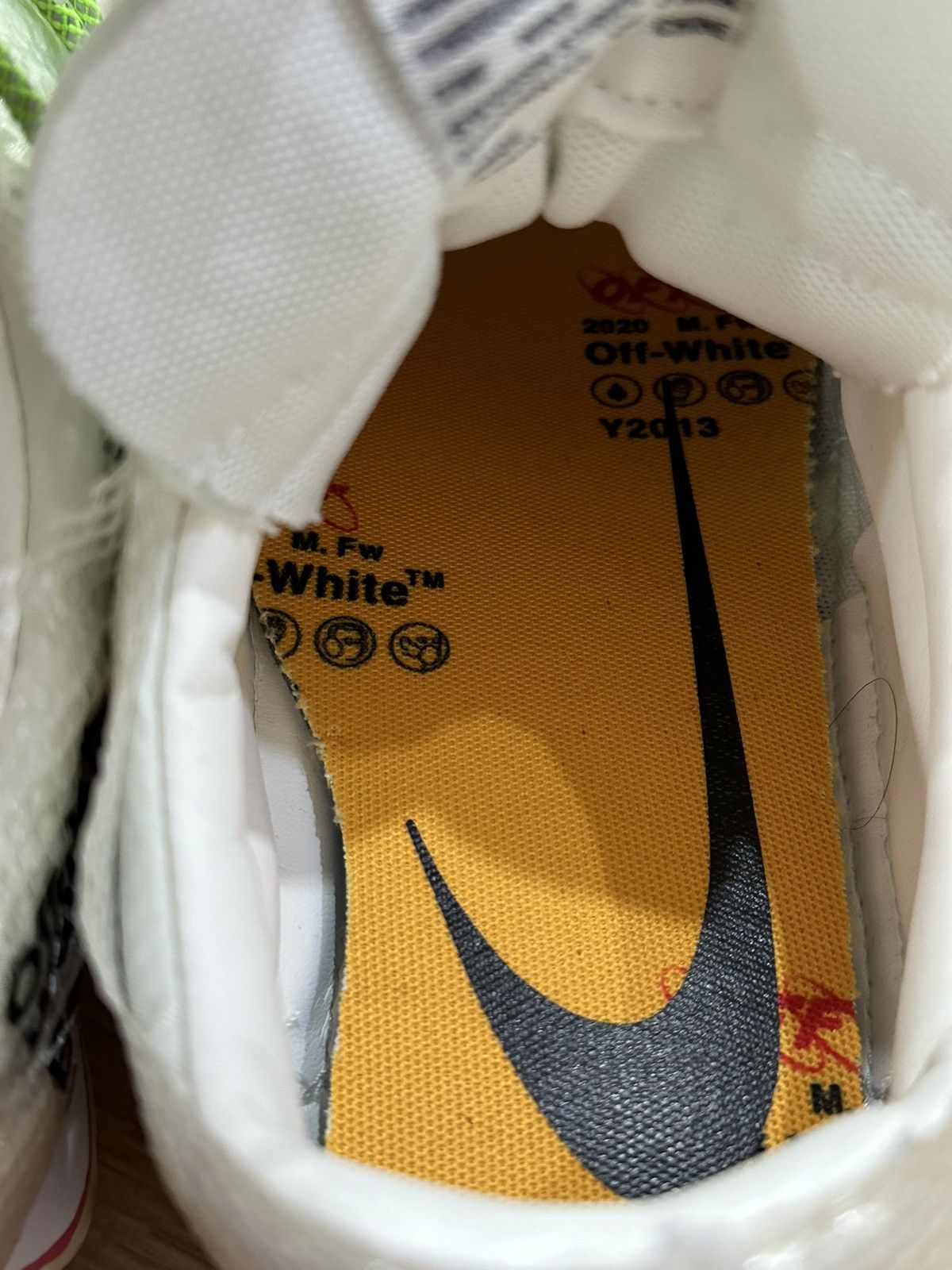 Nike × Off-White Men’s Nike x Off-White Waffle Racer ‘Electric Green’ Size US 11.5 / EU 44-45 - 12 Thumbnail