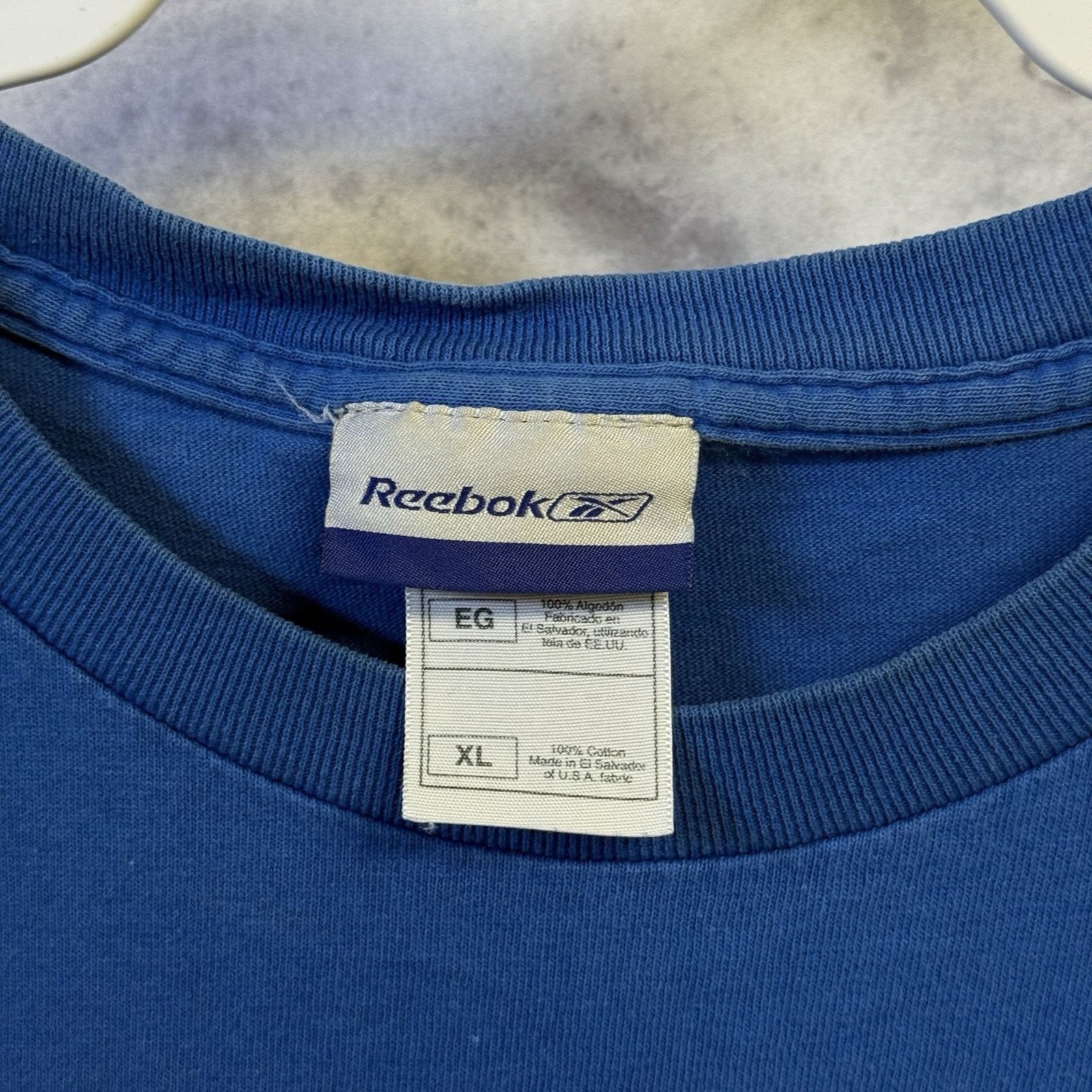 Reebok Vintage New York Giants T Shirt Mens XL 23.5x29 Blue Y2k NFL Size US XL / EU 56 / 4 - 4 Thumbnail