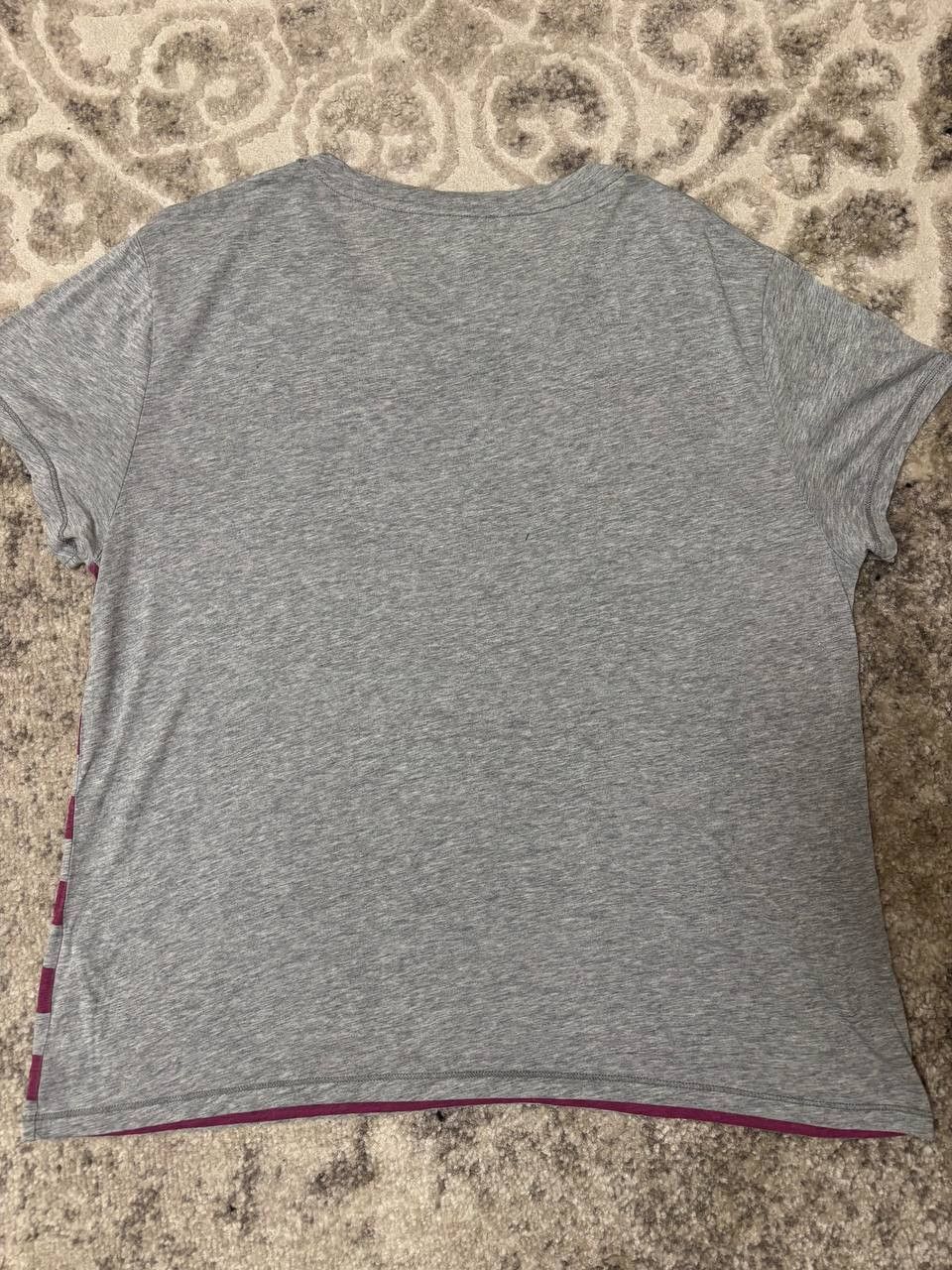 Kenzo Kenzo PARIS women's gray t-shirt with purple stripes, L Size L / US 10 / IT 46 - 3 Thumbnail