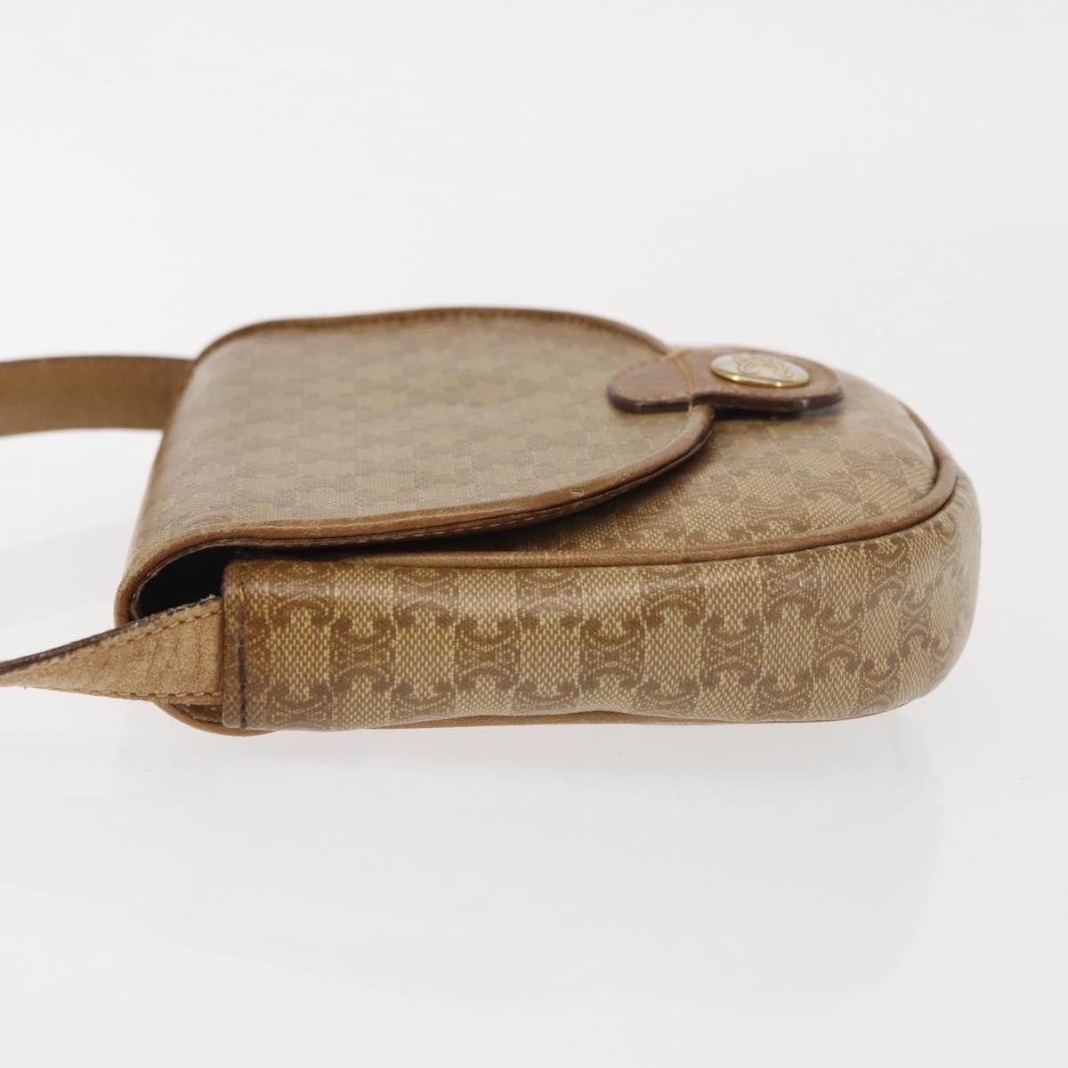 Celine CELINE Macadam Canvas Shoulder Bag Pvc Beige Gold Size ONE SIZE - 5 Thumbnail