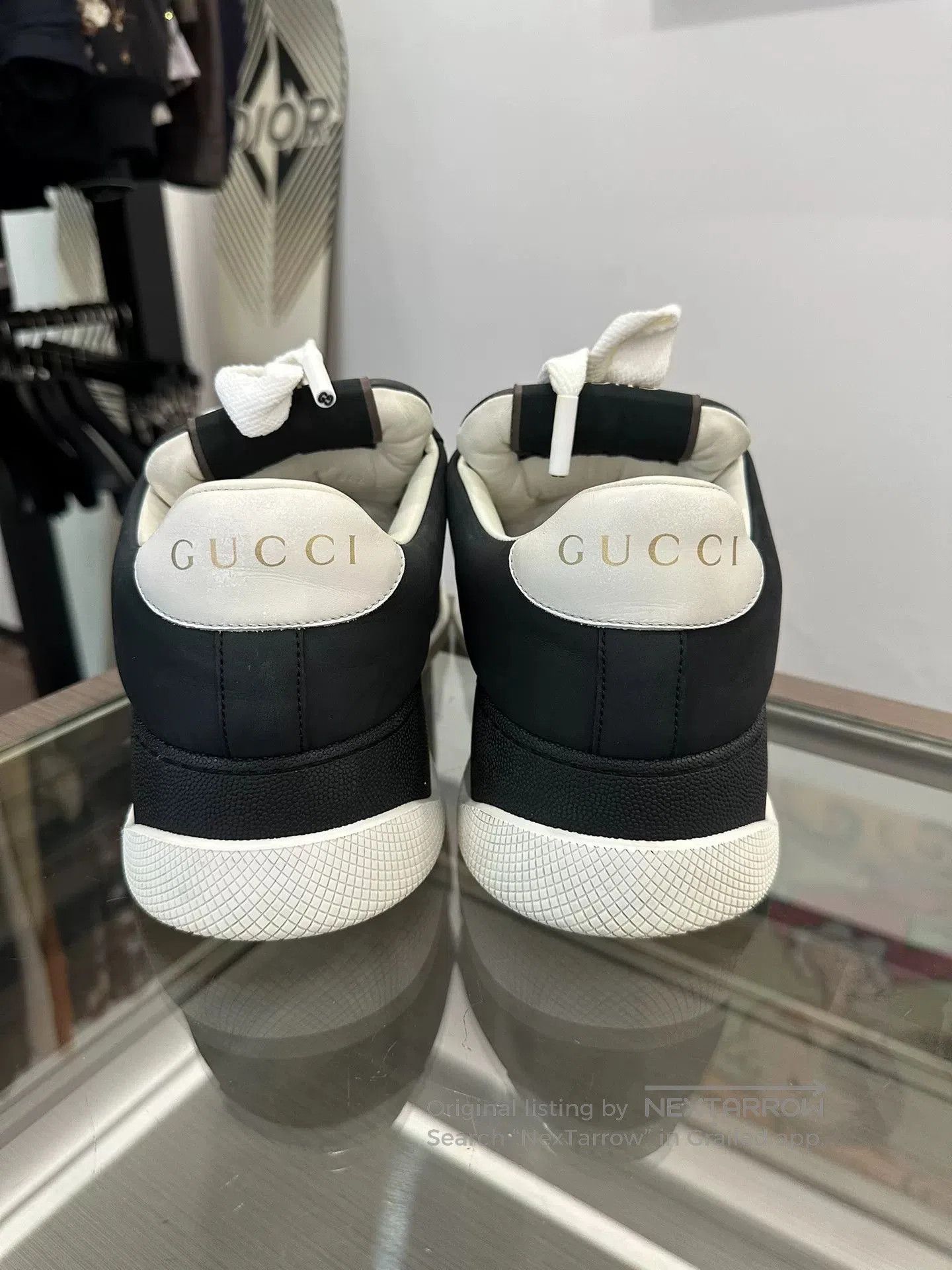 Gucci Gucci Screener Men's Black White Sneakers. Size US 10 / EU 43 - 5 Thumbnail